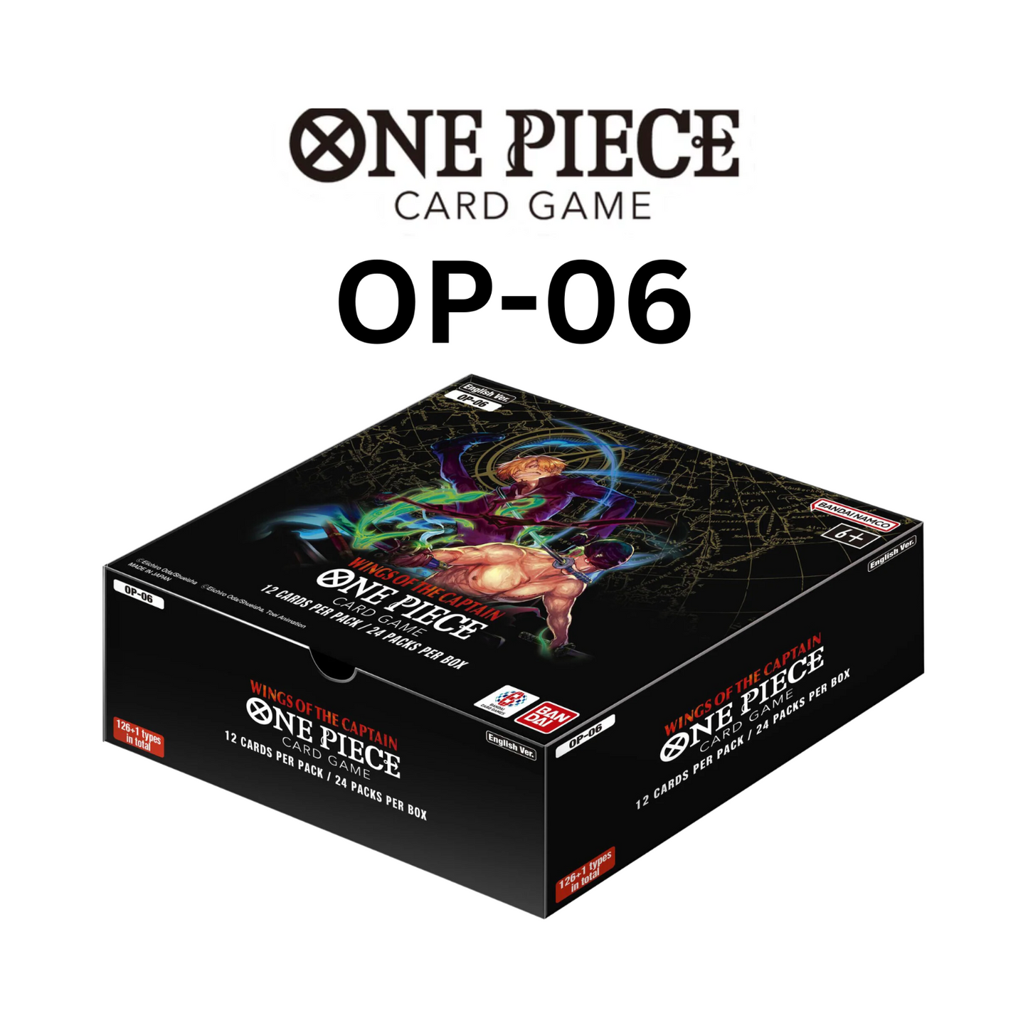 One Piece OP06 Wings Of The Captain! Factory Sealed Booster Box! English!
