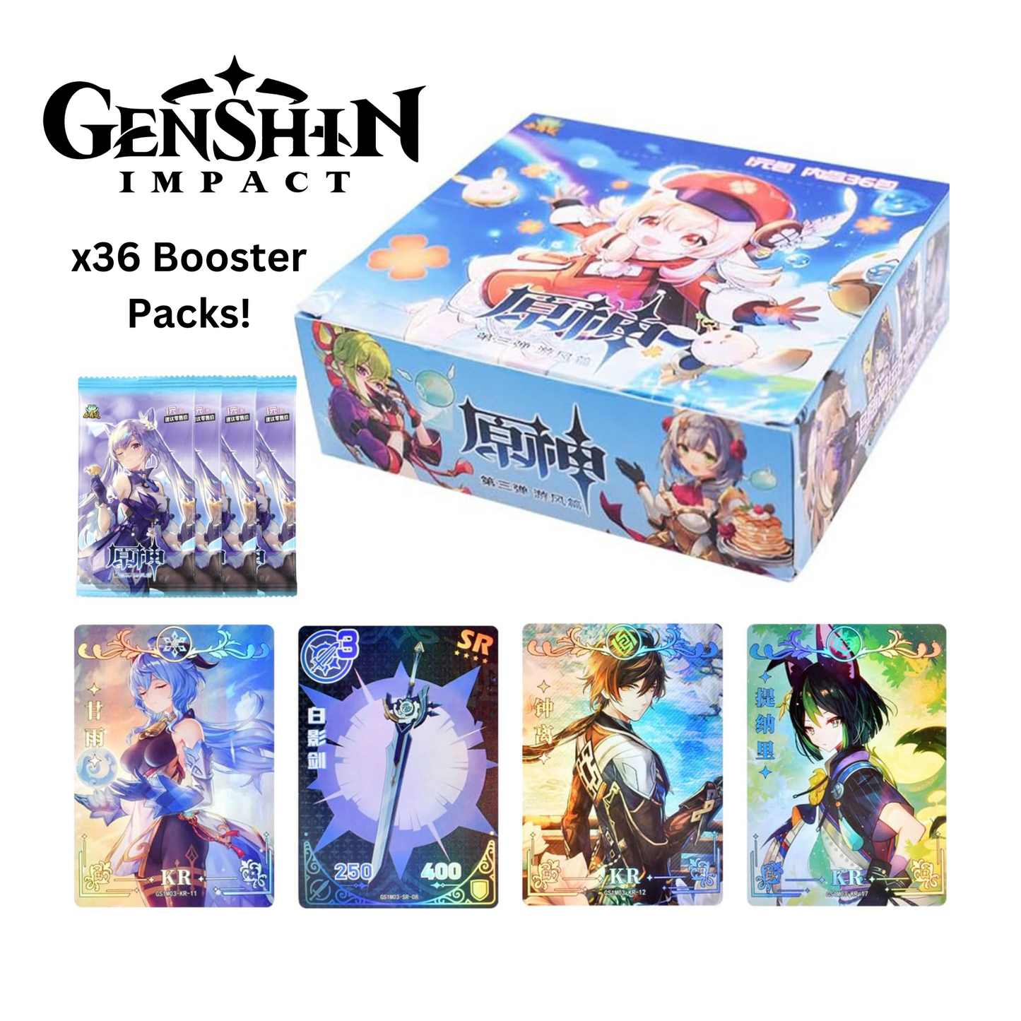 Genshin Impact Little Frog Booster Box CCG Wave 3 GS1M03