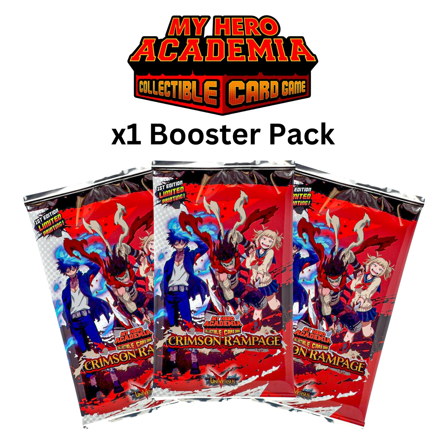 My Hero Academia Crimson Rampage 1st Edition Booster Pack