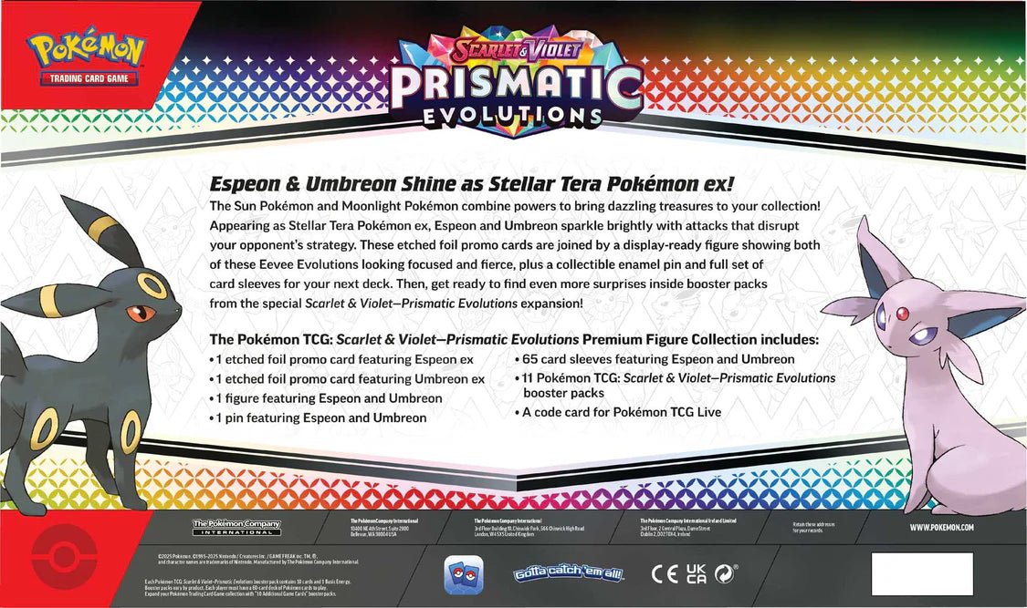 Pokemon Prismatic Evolutions Figure Collection