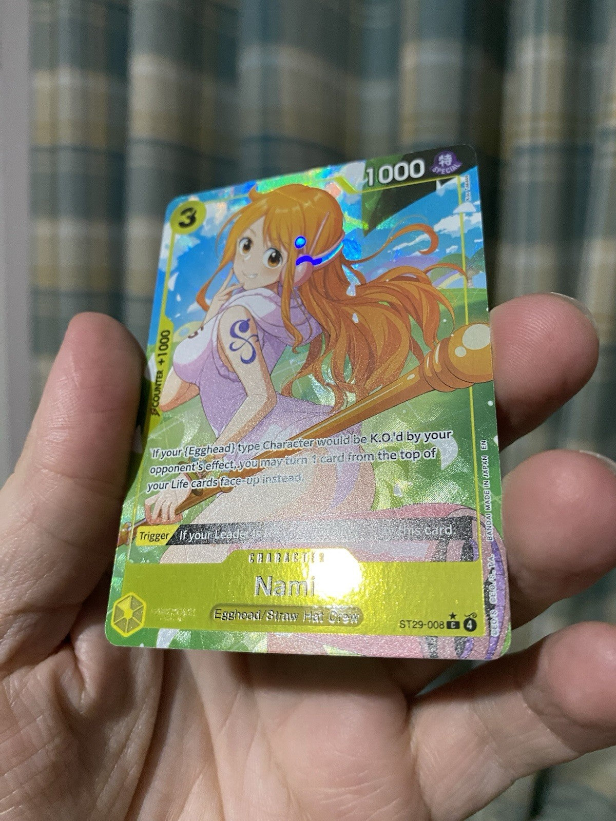 One Piece TCG Nami (Full Art) ST29-008 Starter Deck 29: Egghead Foil Alt NM Rare