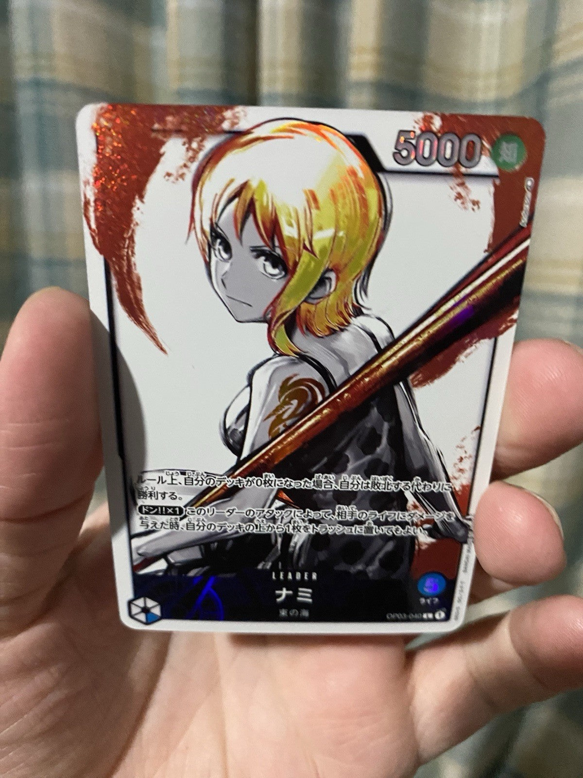 ONE PIECE Card Game Nami Parallel OP03-040 L Mighty Enemies Japanese TCG RARE!