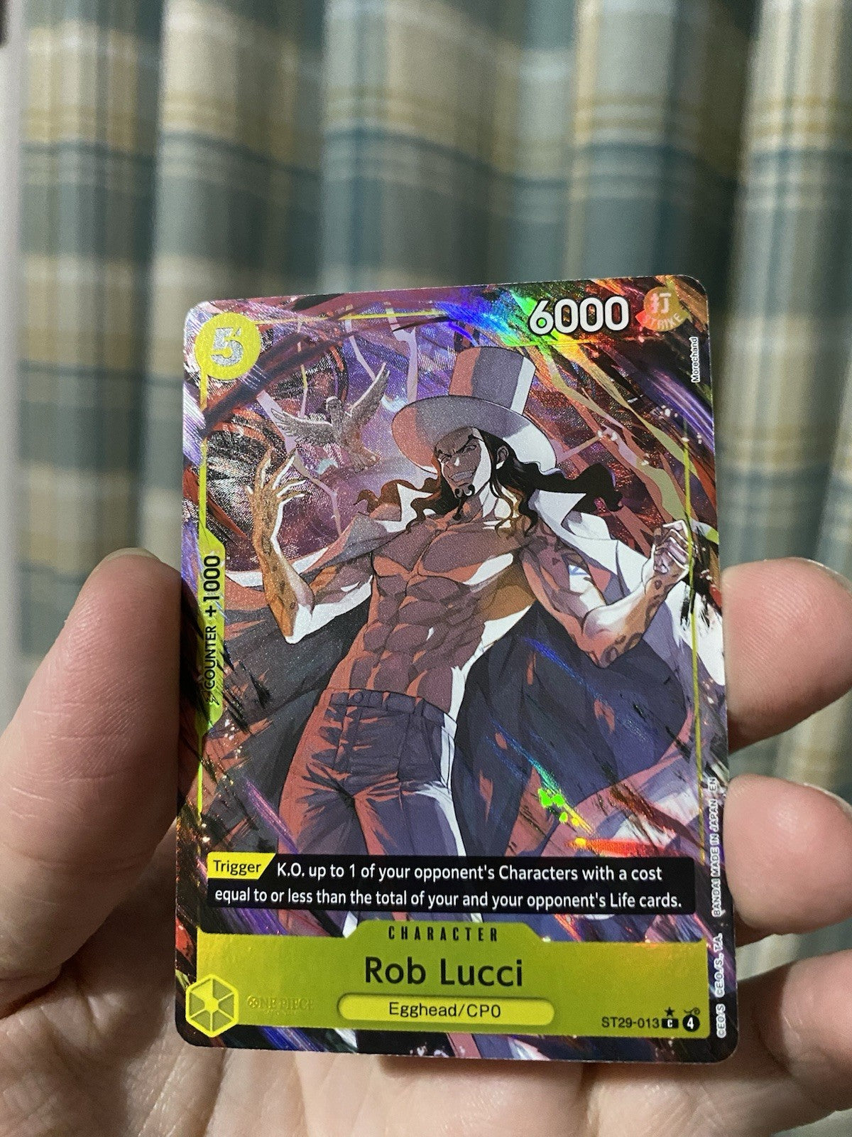 One Piece TCG Lucci ST29-013 Egghead Island Alt Art English NM Rare!