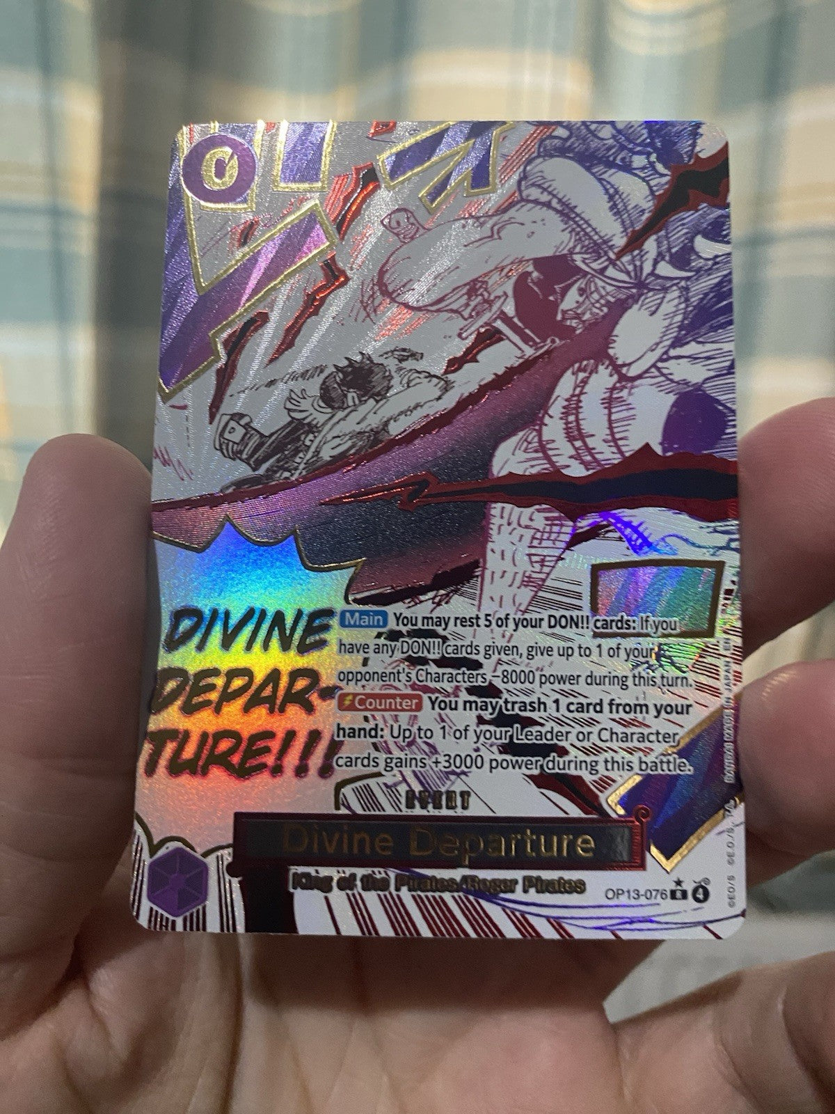 ONE PIECE - DIVINE DEPARTURE - OP13-076 - ALT ART RARE - ENGLISH - OP13 NM!