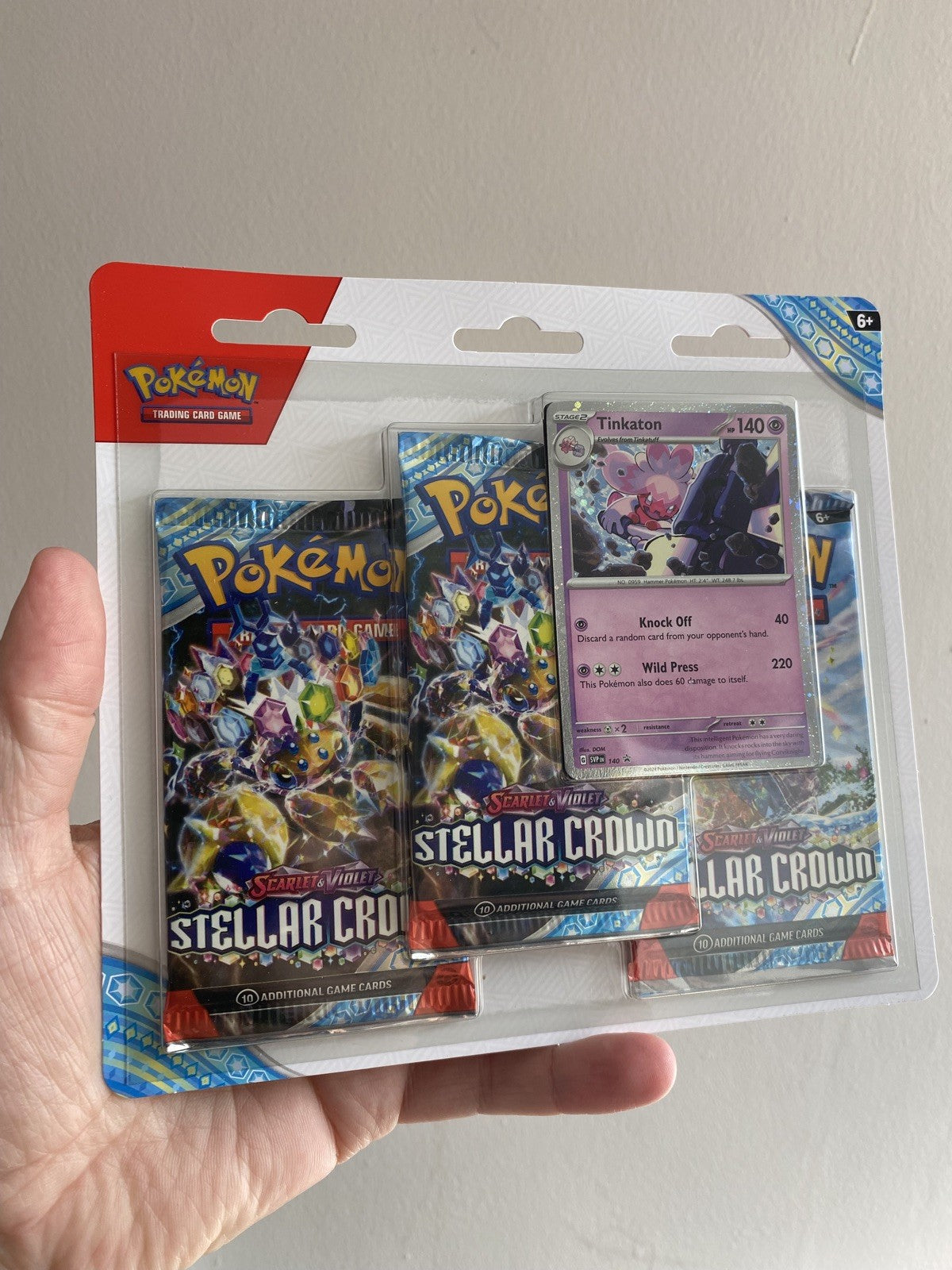 Pokemon Stellar Crown Tinkaton 3 Pack Triple Blister! New And Sealed!