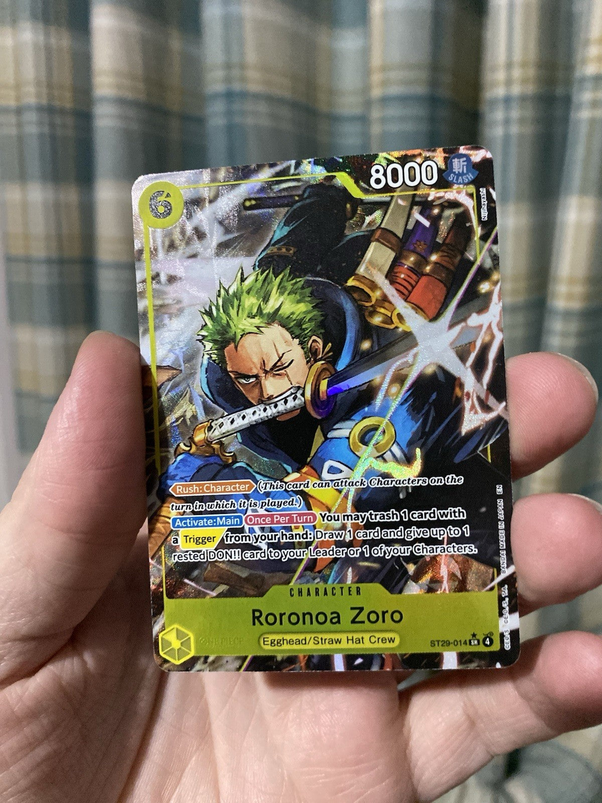 Roronoa Zoro ST29-014 Alt Art from Egghead Starter Deck One Piece One Piece TCG!