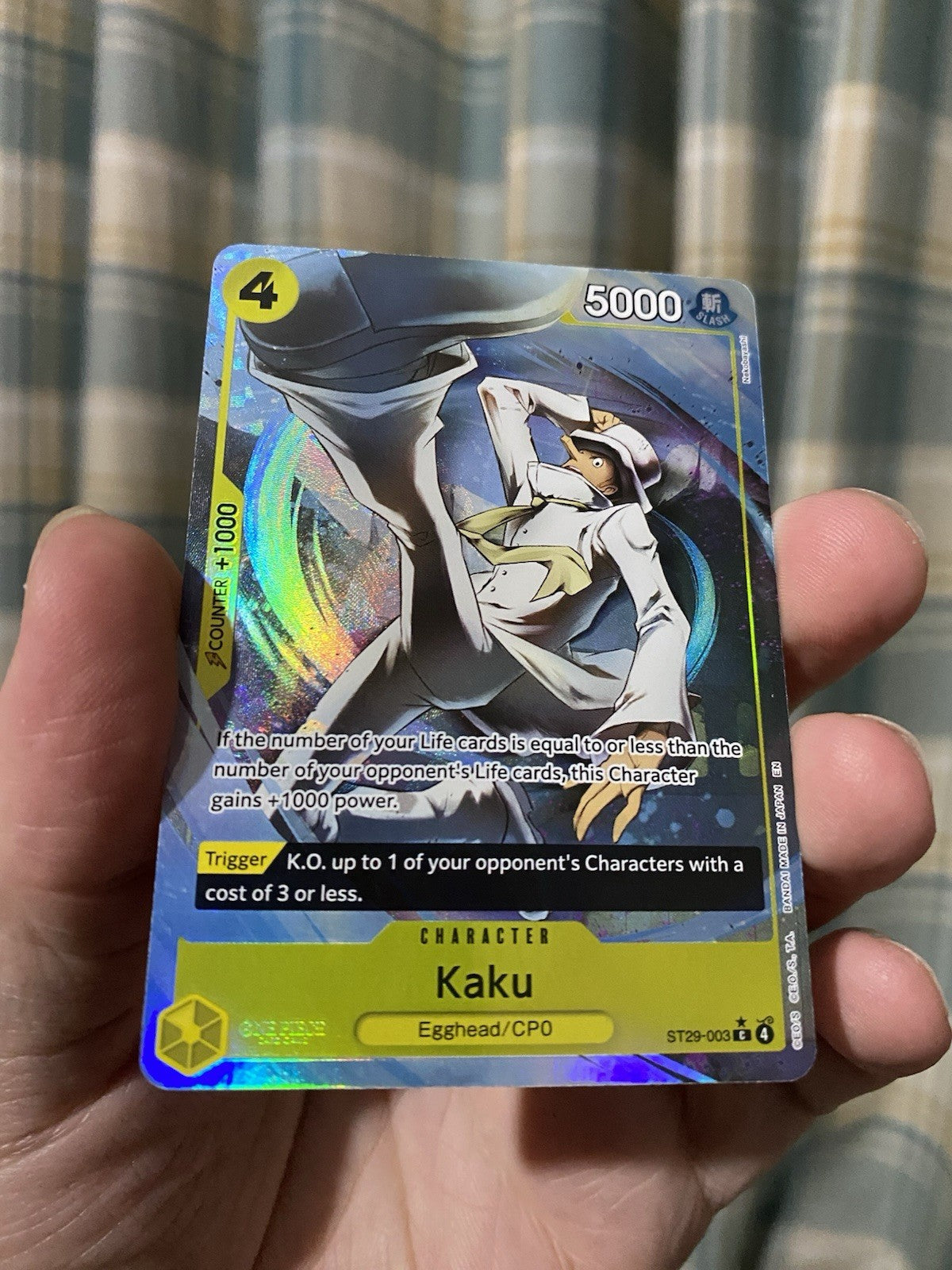 Kaku (Full Art) ST29-003 Starter Deck 29: Egghead Foil One Piece TCG NM RARE!