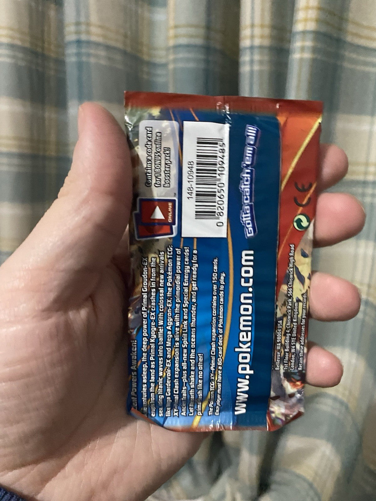 2015 Pokemon TCG XY Primal Clash Booster Pack Groudon Art! Factory Sealed! Rare!