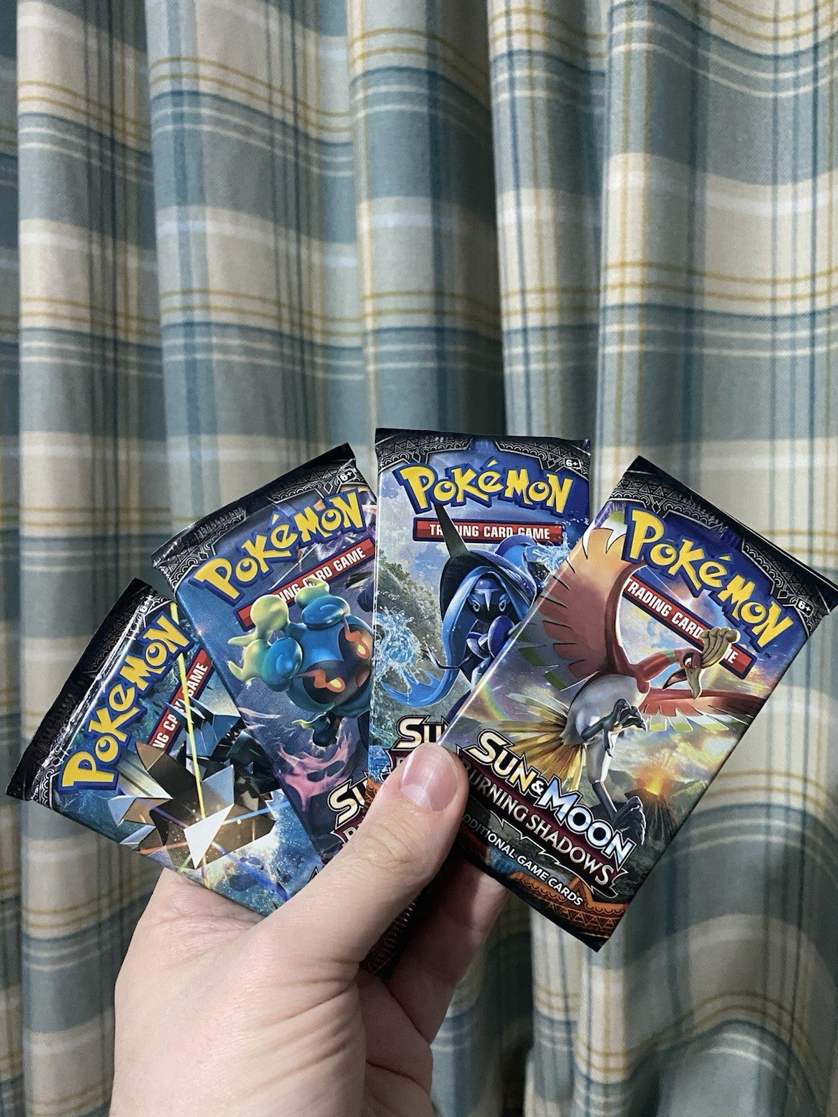 4x Pokémon TCG Sun & Moon Burning Shadows | 2017 Sealed Complete Booster Art Set