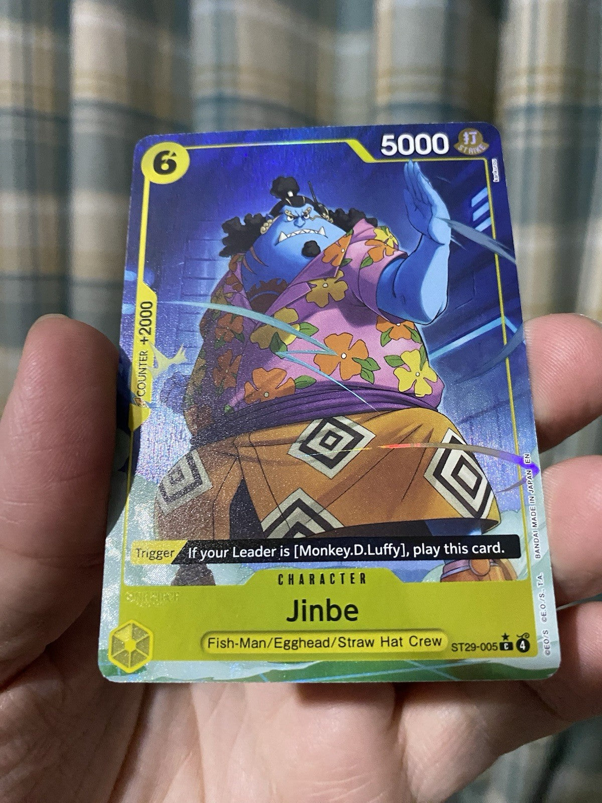 Jinbe ST29-005 Alt Art One Piece TCG English Egghead Starter Deck NM Rare!