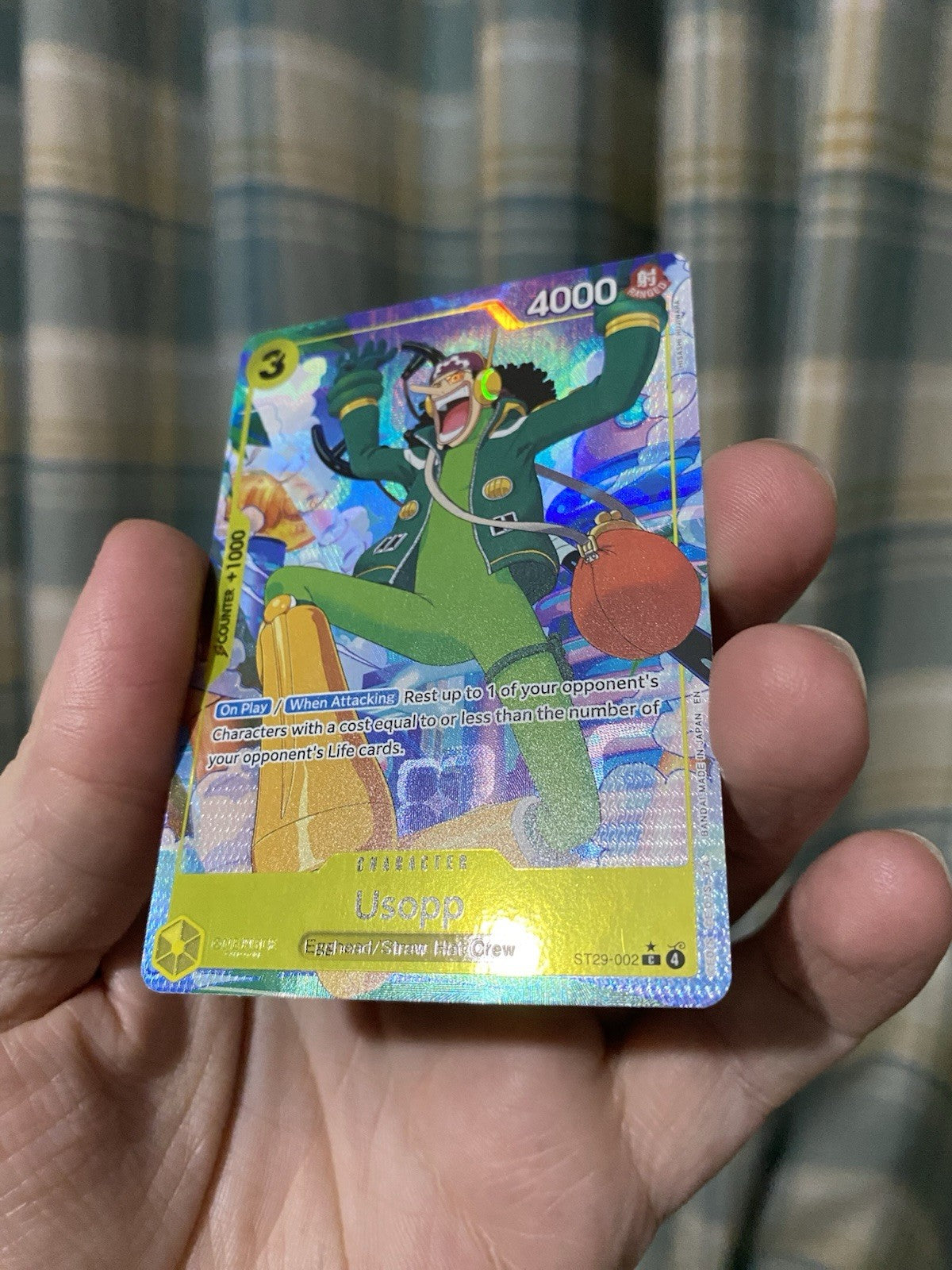 Usopp ST29-002 Parallel Alt Art Starter Deck Promo One Piece Card NM Rare!