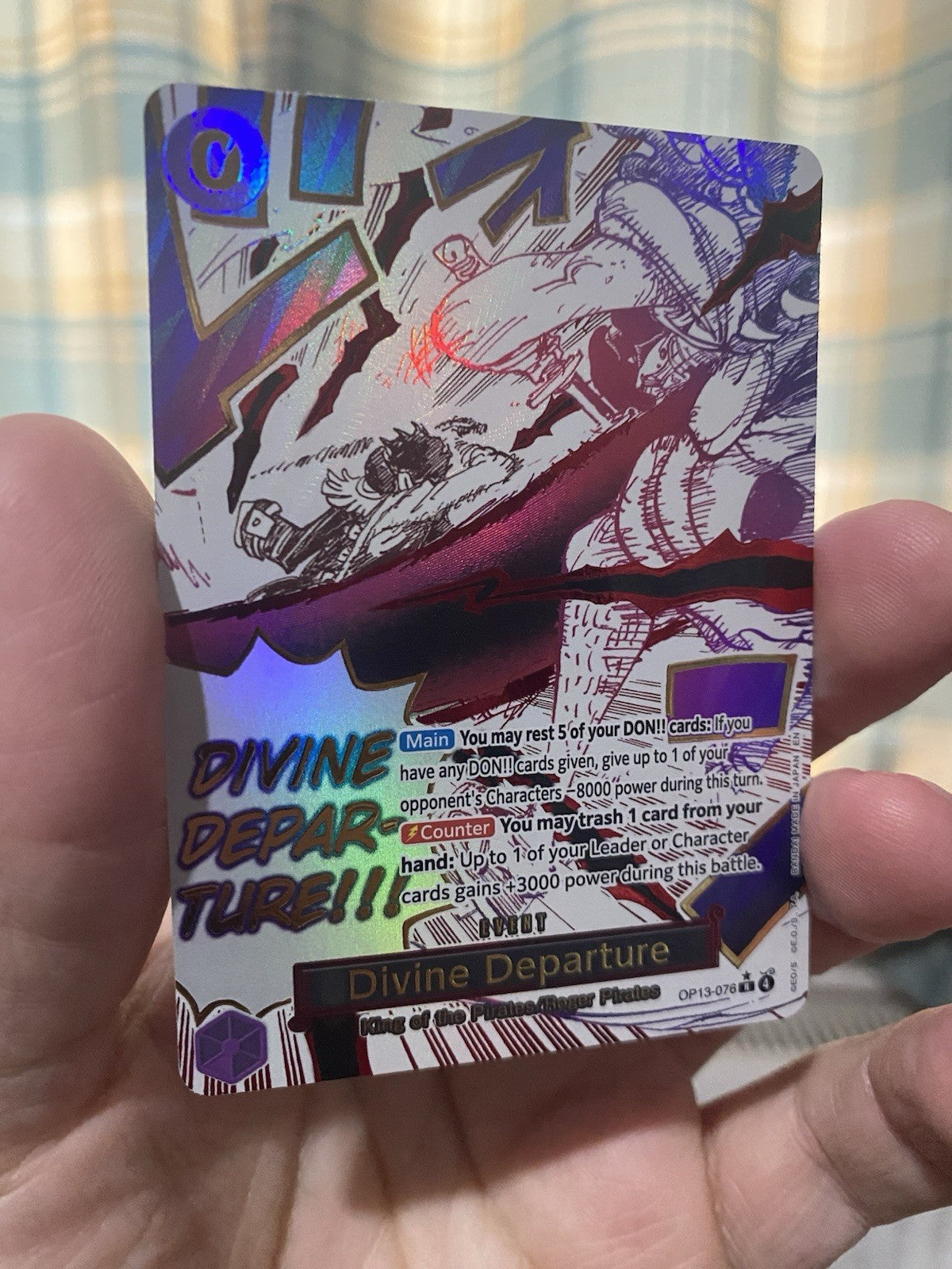 ONE PIECE - DIVINE DEPARTURE - OP13-076 - ALT ART RARE - ENGLISH - OP13 NM!