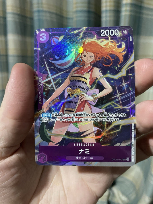 One Piece Card Nami UC OP09-070 op09 Emperors In The New World Japanese ALT ART!