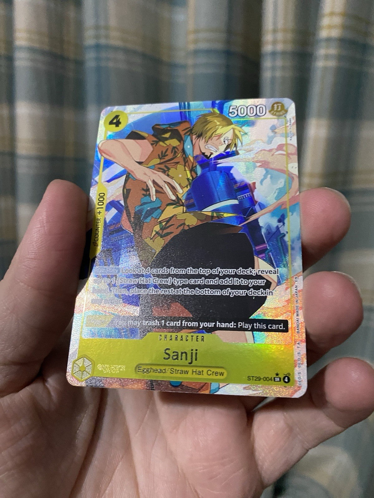 One Piece Sanji ST29-004 (ALT ART) SR Egghead Starter Deck English NM! RARE!