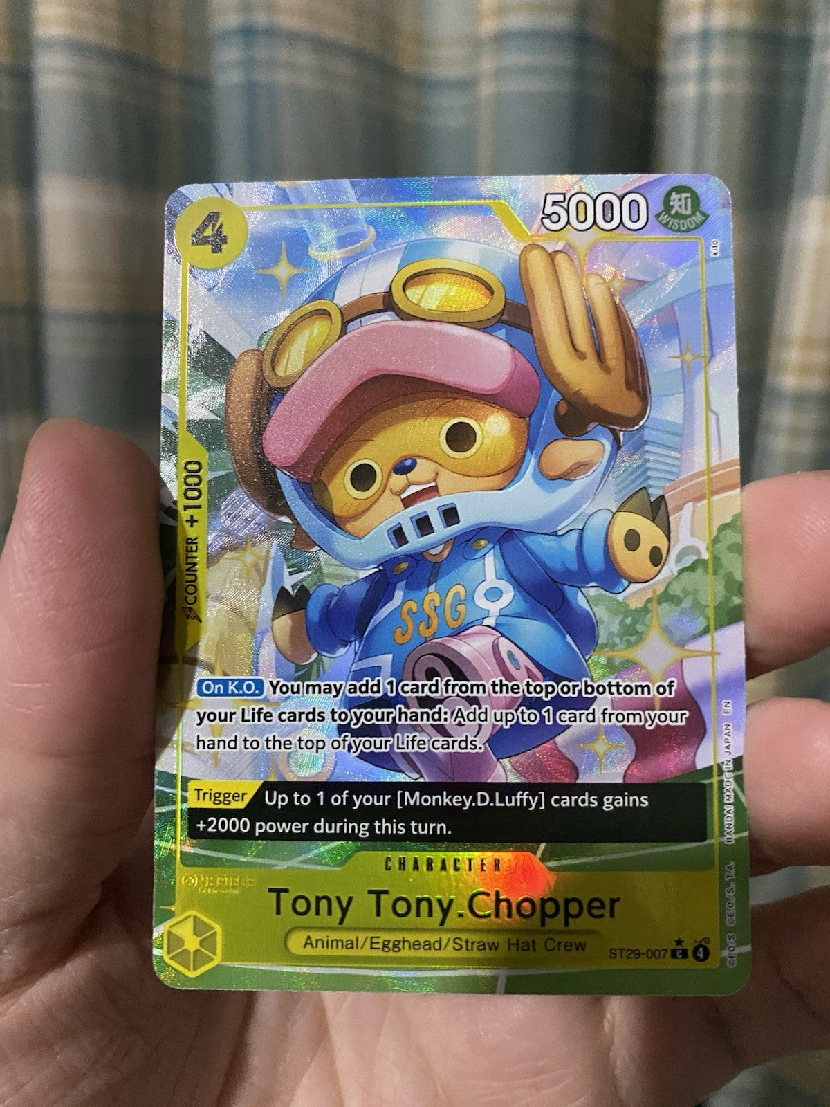 One Piece TCG Tony Tony Chopper ST29-007 Alt Art Starter Deck 29 Egghead NM Card