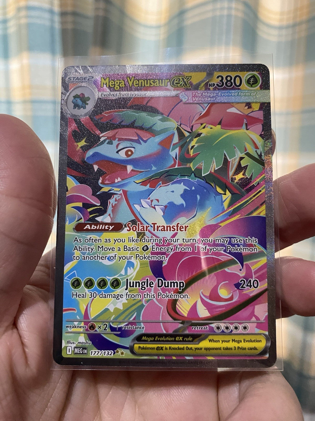 POKEMON MEGA VENUSAUR EX 177/132 SPECIAL ILLUSTRATION RARE MEG EVOLUTION! NEW!