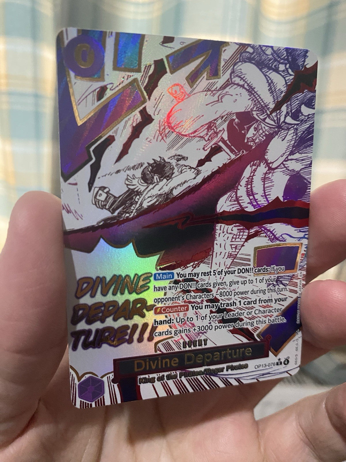 ONE PIECE - DIVINE DEPARTURE - OP13-076 - ALT ART RARE - ENGLISH - OP13 NM!