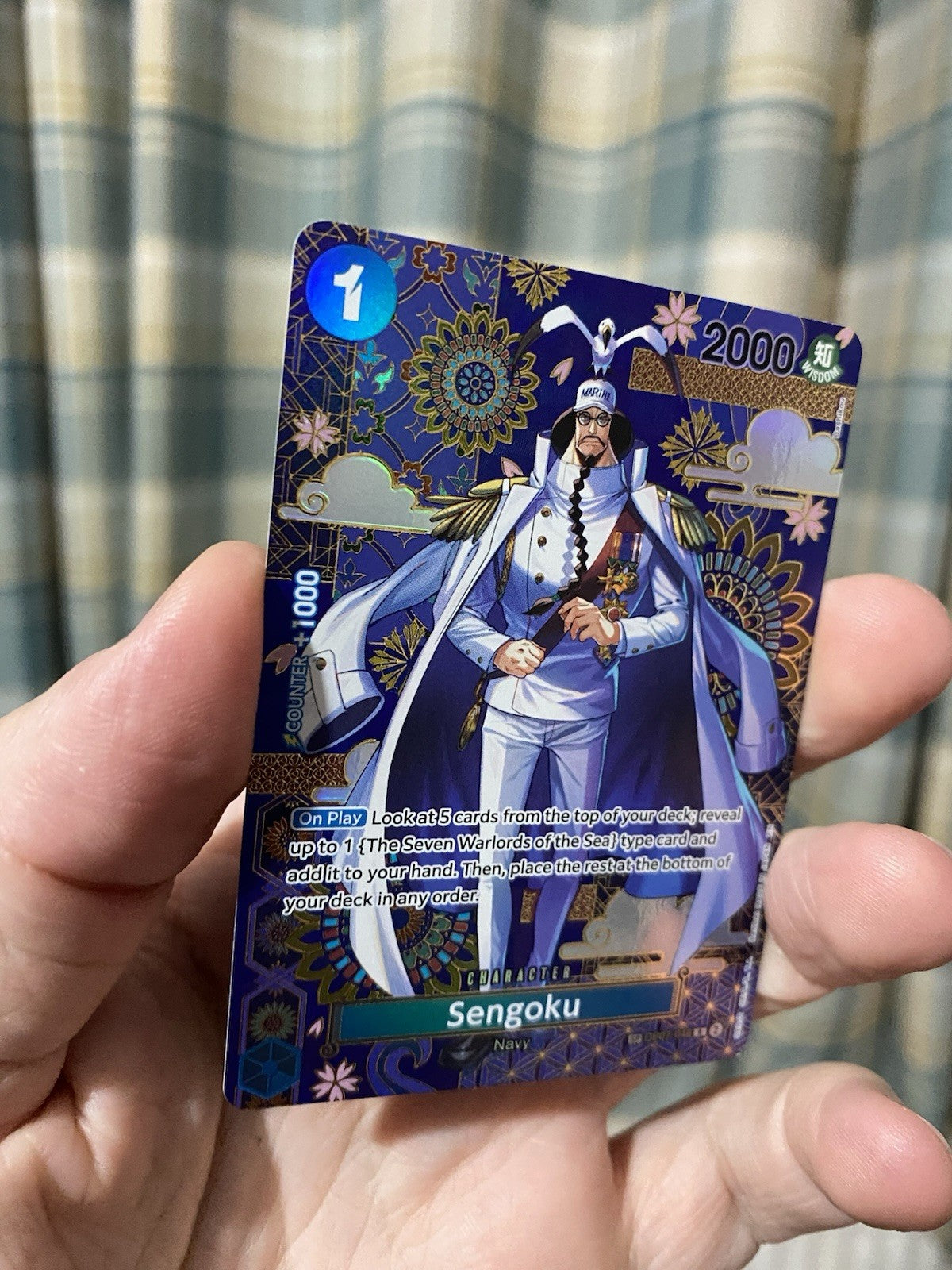 One Piece TCG Sengoku OP07-046 SP - The Azure Sea's Seven OP14 English RARE!