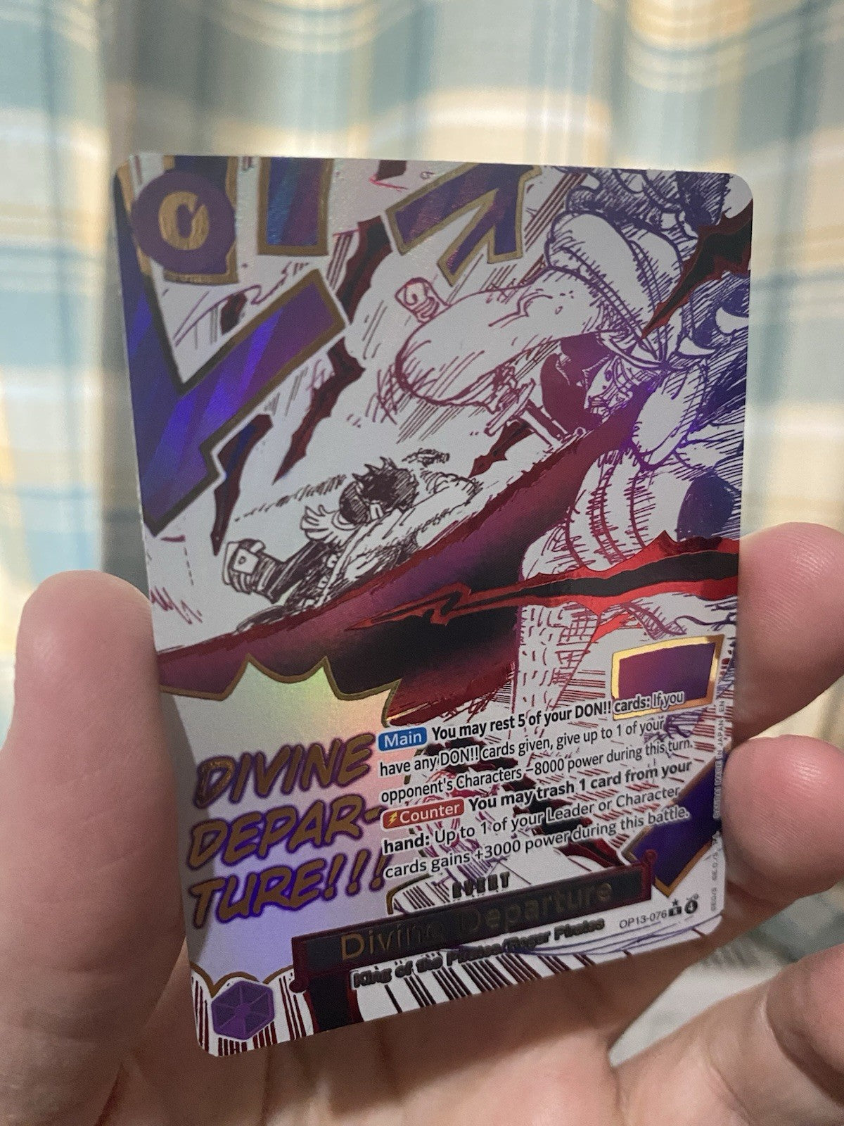 ONE PIECE - DIVINE DEPARTURE - OP13-076 - ALT ART RARE - ENGLISH - OP13 NM!