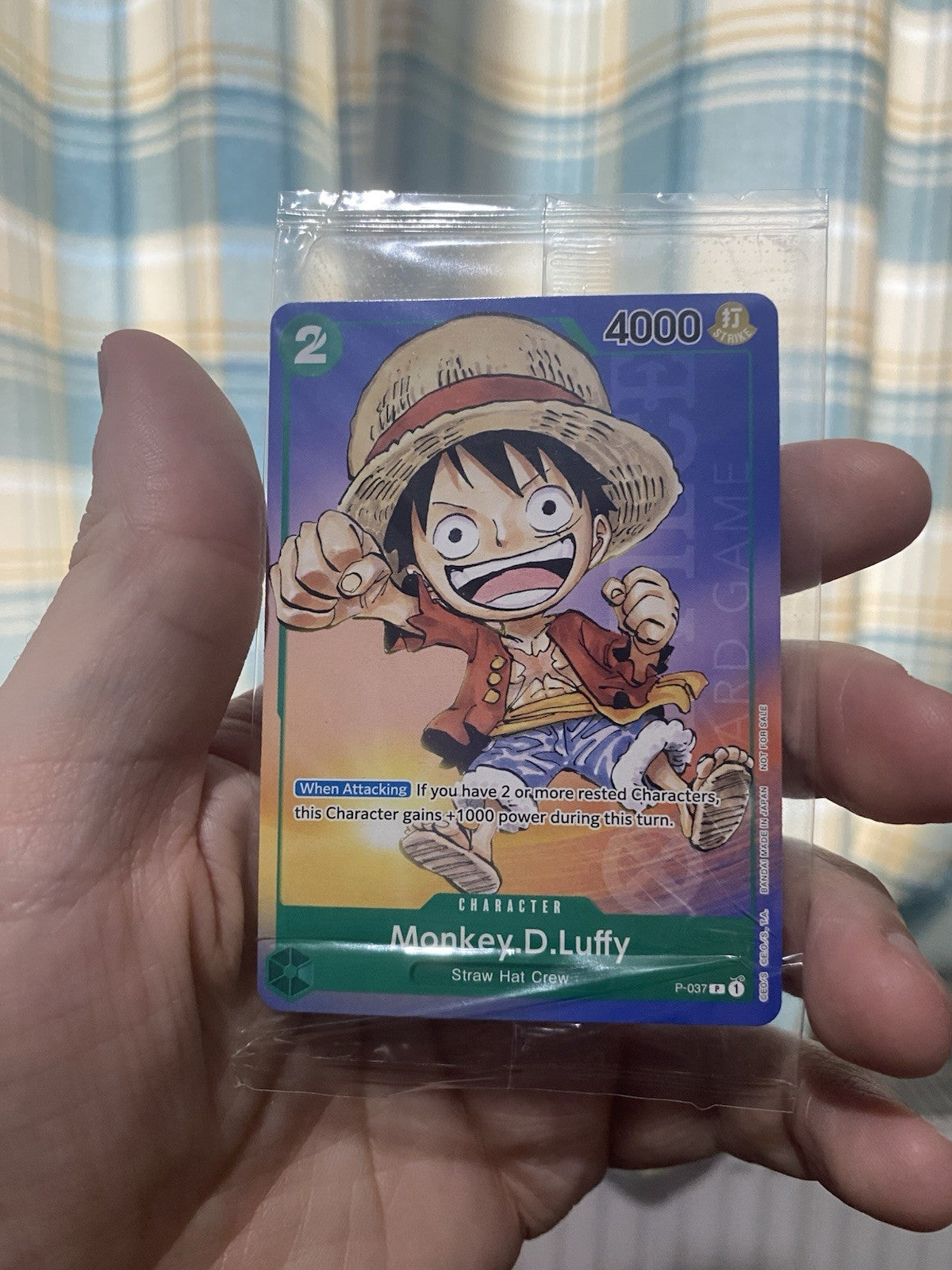 One Piece Card Game Monkey D. Luffy Anime Expo 2023 Promo P-037 Sealed Non Foil!