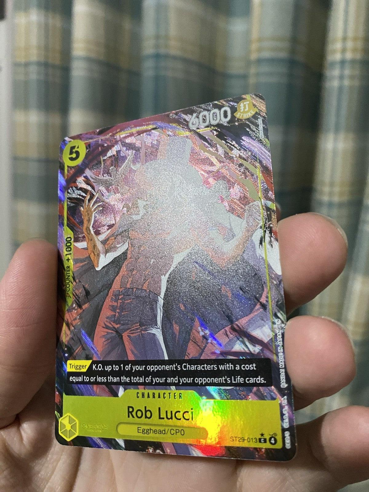 One Piece TCG Lucci ST29-013 Egghead Island Alt Art English NM Rare!