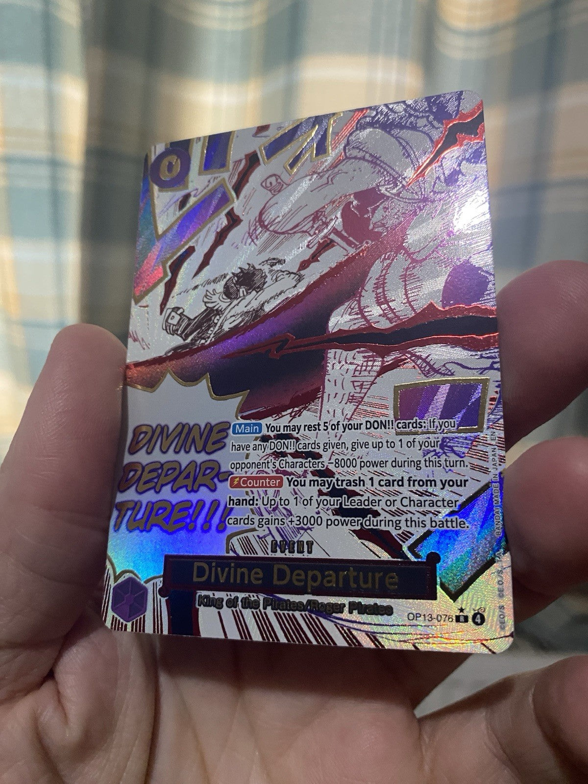 ONE PIECE - DIVINE DEPARTURE - OP13-076 - ALT ART RARE - ENGLISH - OP13 NM!