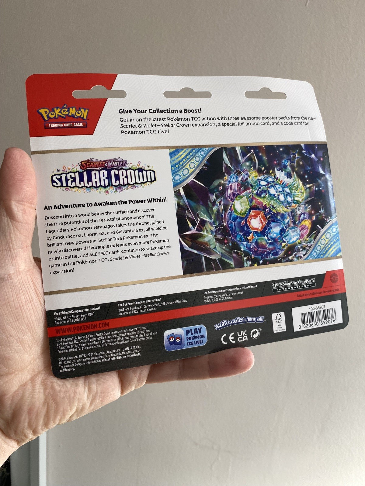 Pokemon Stellar Crown Tinkaton 3 Pack Triple Blister! New And Sealed!