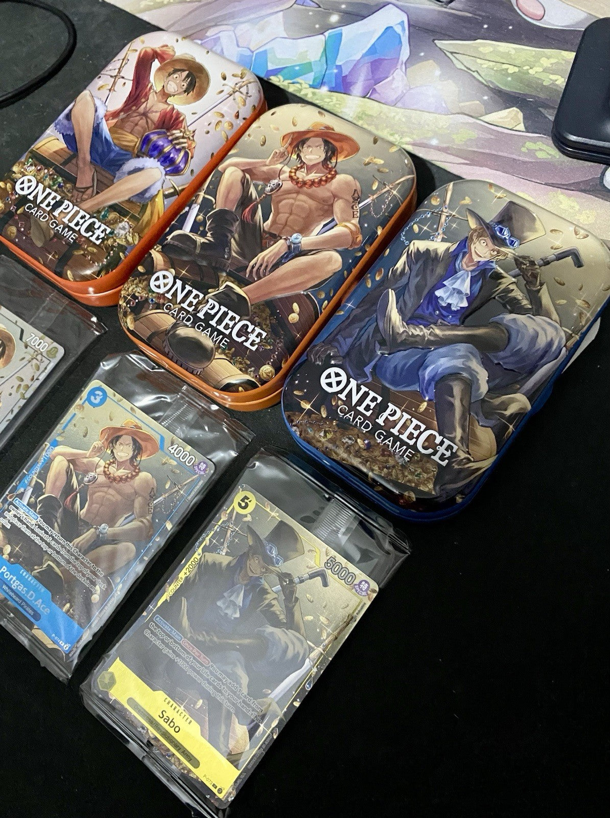 3x ONE PIECE TIN PROMO SET TS-02 THREE BROTHERS *TINS AND PROMOS ONLY NO PACKS*