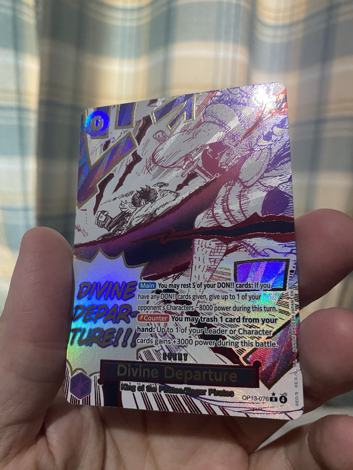 ONE PIECE - DIVINE DEPARTURE - OP13-076 - ALT ART RARE - ENGLISH - OP13 NM!