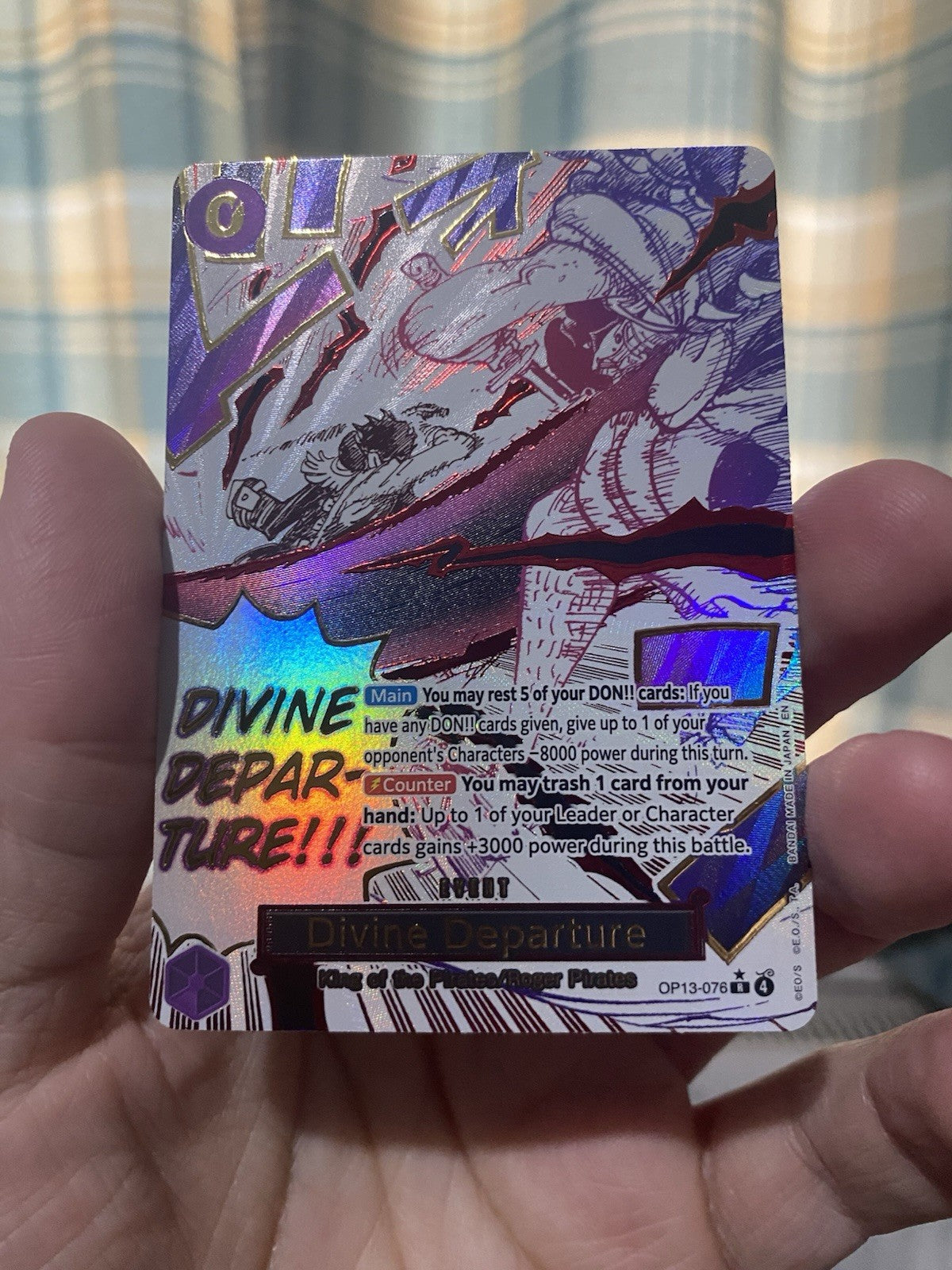 ONE PIECE - DIVINE DEPARTURE - OP13-076 - ALT ART RARE - ENGLISH - OP13 NM!