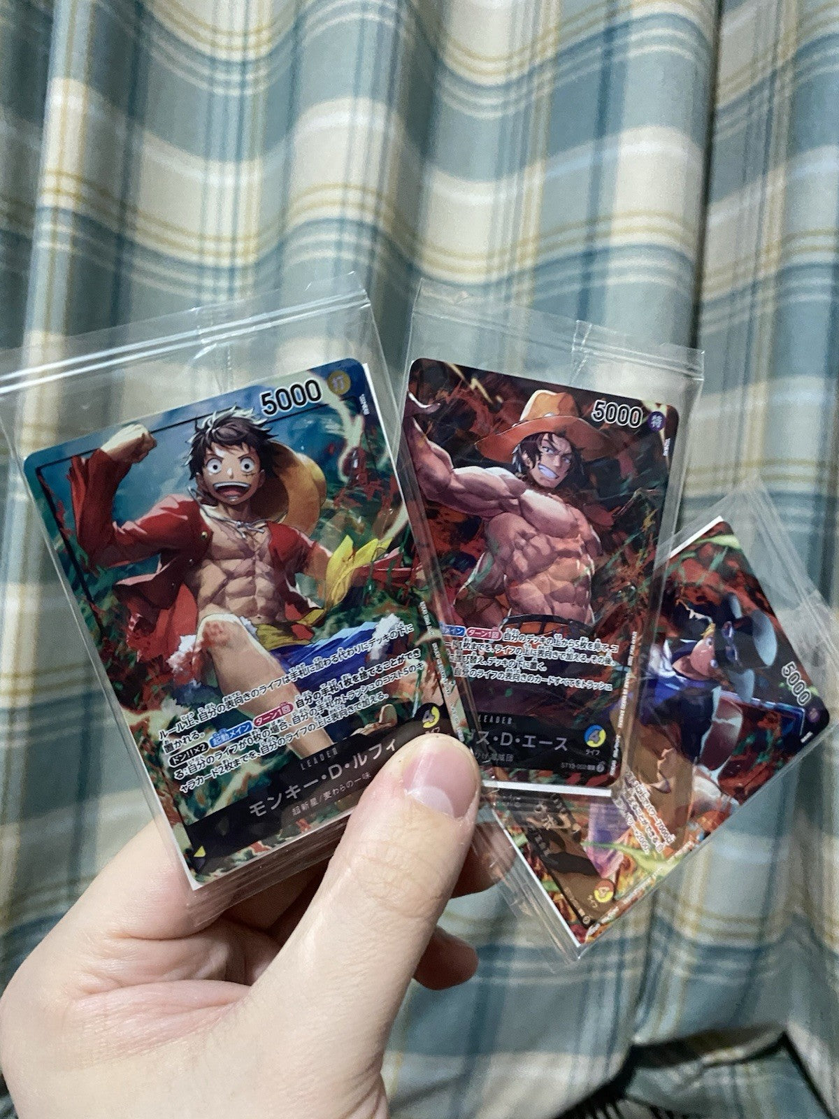 Set of 3 One Piece TCG x Seven Eleven Luffy Sabo Ace Promo Cards Sealed! Rare!