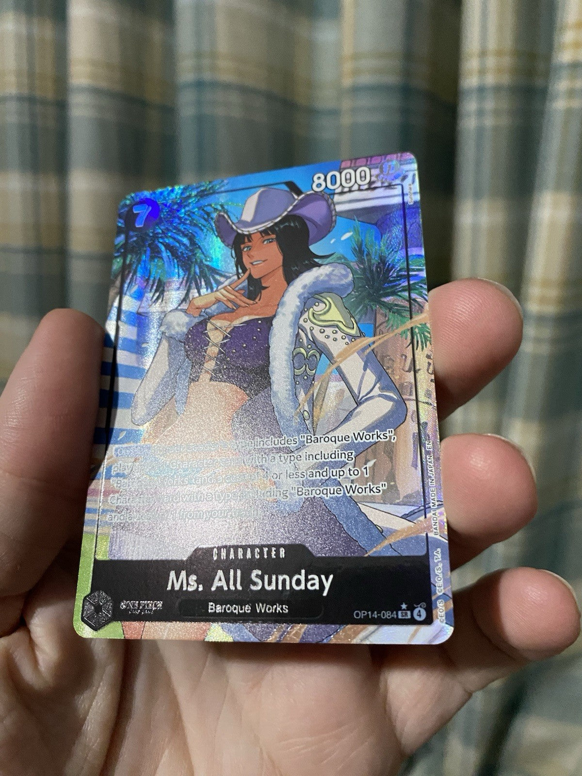 Ms. All Sunday (Alternate Art) OP14-084 The Azure Sea's Seven Foil One Piece TCG