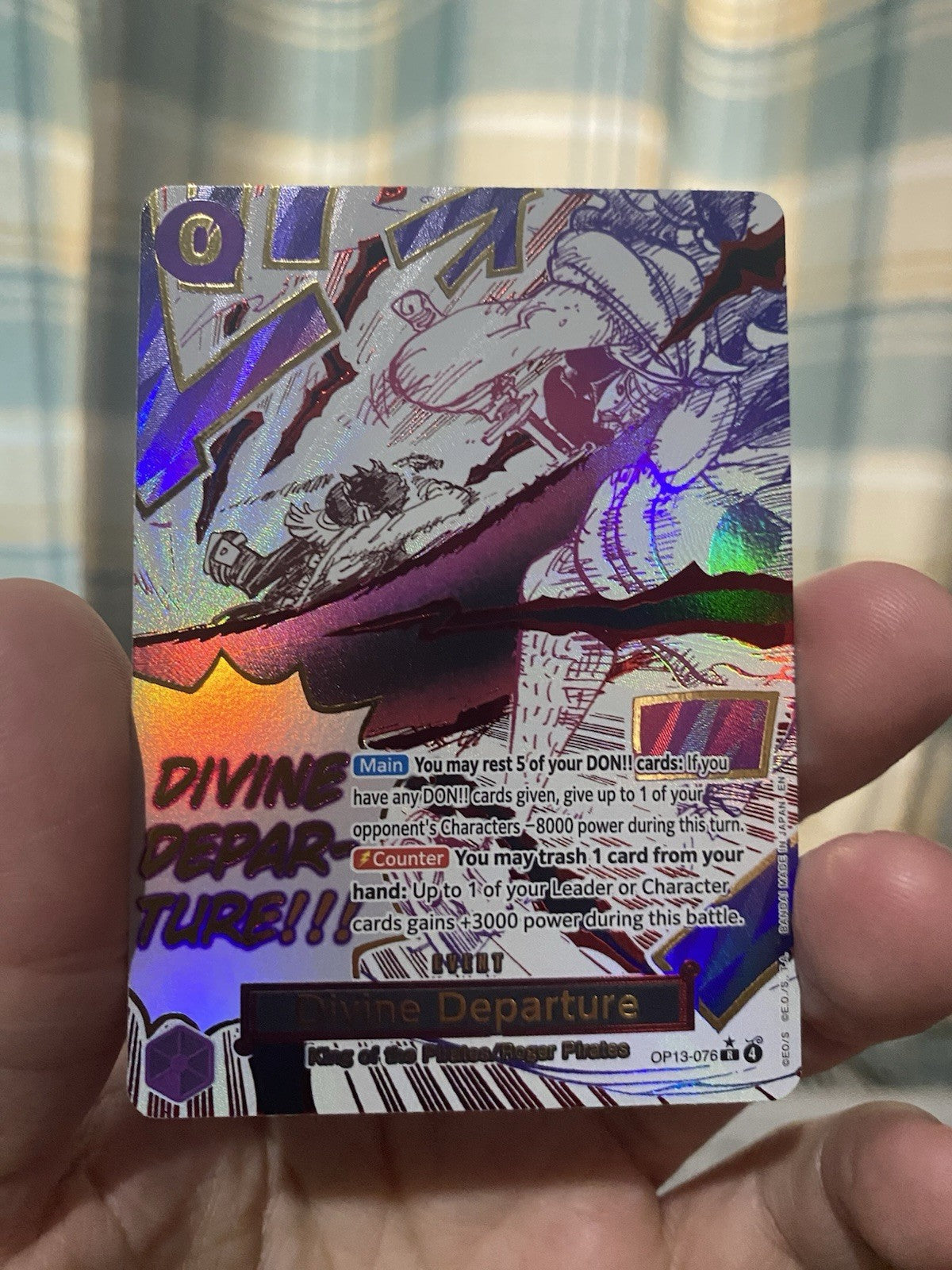 ONE PIECE - DIVINE DEPARTURE - OP13-076 - ALT ART RARE - ENGLISH - OP13 NM!