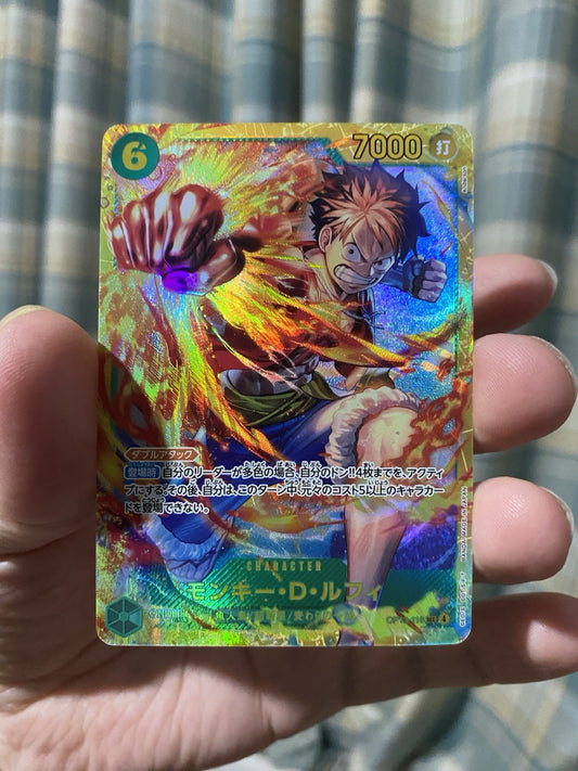 ONE PIECE Card Game Monkey D Luffy SEC Carrying on His Will OP13 118 Japanese NM