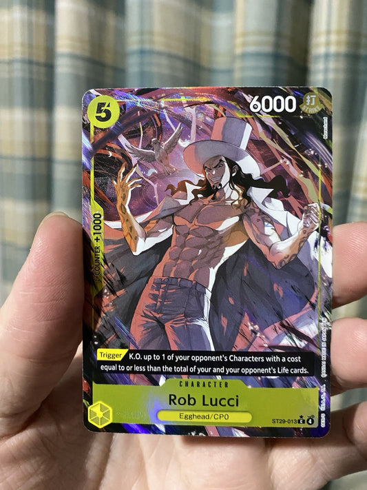 One Piece TCG Lucci ST29-013 Egghead Island Alt Art English NM Rare!