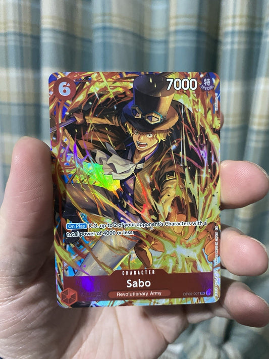One Piece Illustration Box 5 : Sabo OP05-007 SR Super Rare Alt Art Promo English