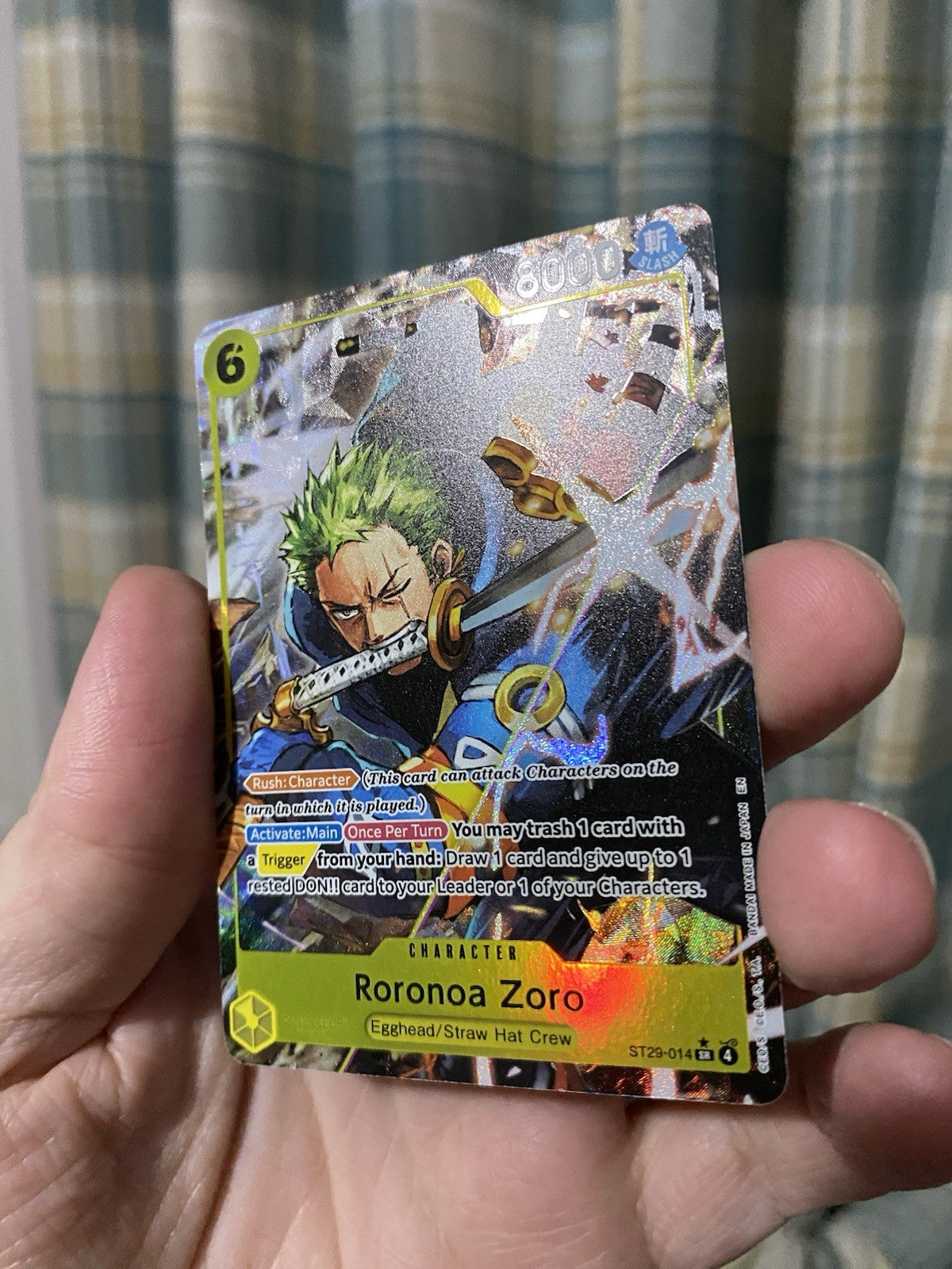 Roronoa Zoro ST29-014 Alt Art from Egghead Starter Deck One Piece One Piece TCG!