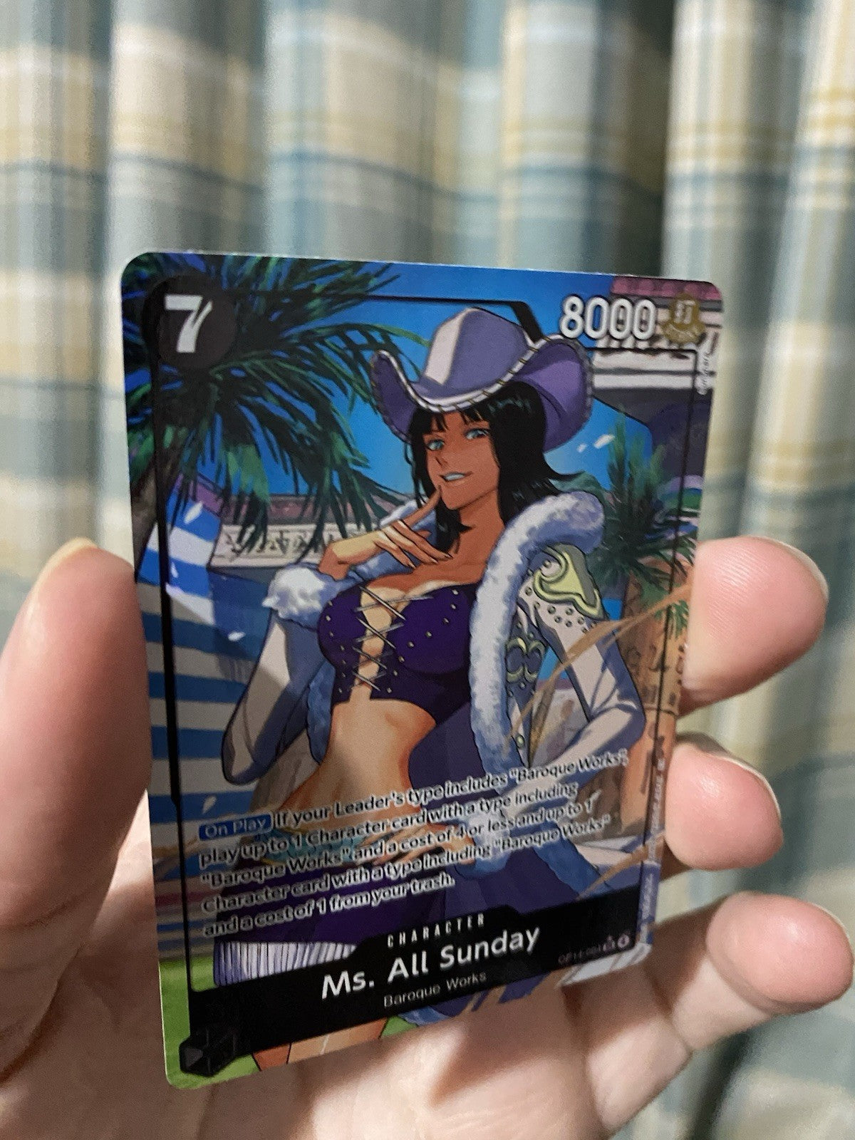 Ms. All Sunday (Alternate Art) OP14-084 The Azure Sea's Seven Foil One Piece TCG