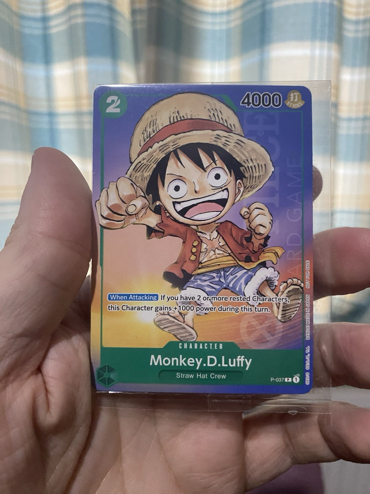 One Piece Card Game Monkey D. Luffy Anime Expo 2023 Promo P-037 Sealed Non Foil!