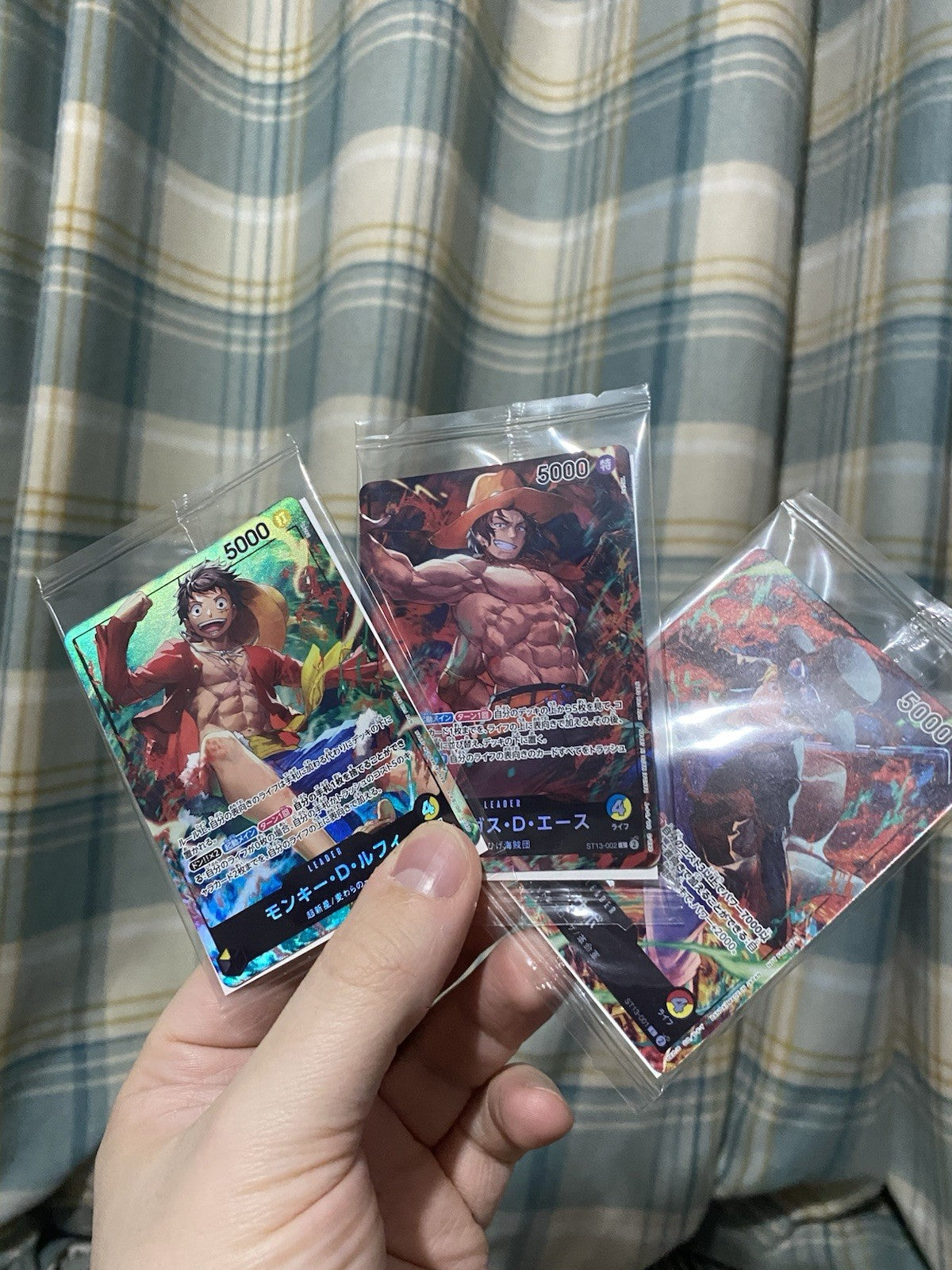 Set of 3 One Piece TCG x Seven Eleven Luffy Sabo Ace Promo Cards Sealed! Rare!