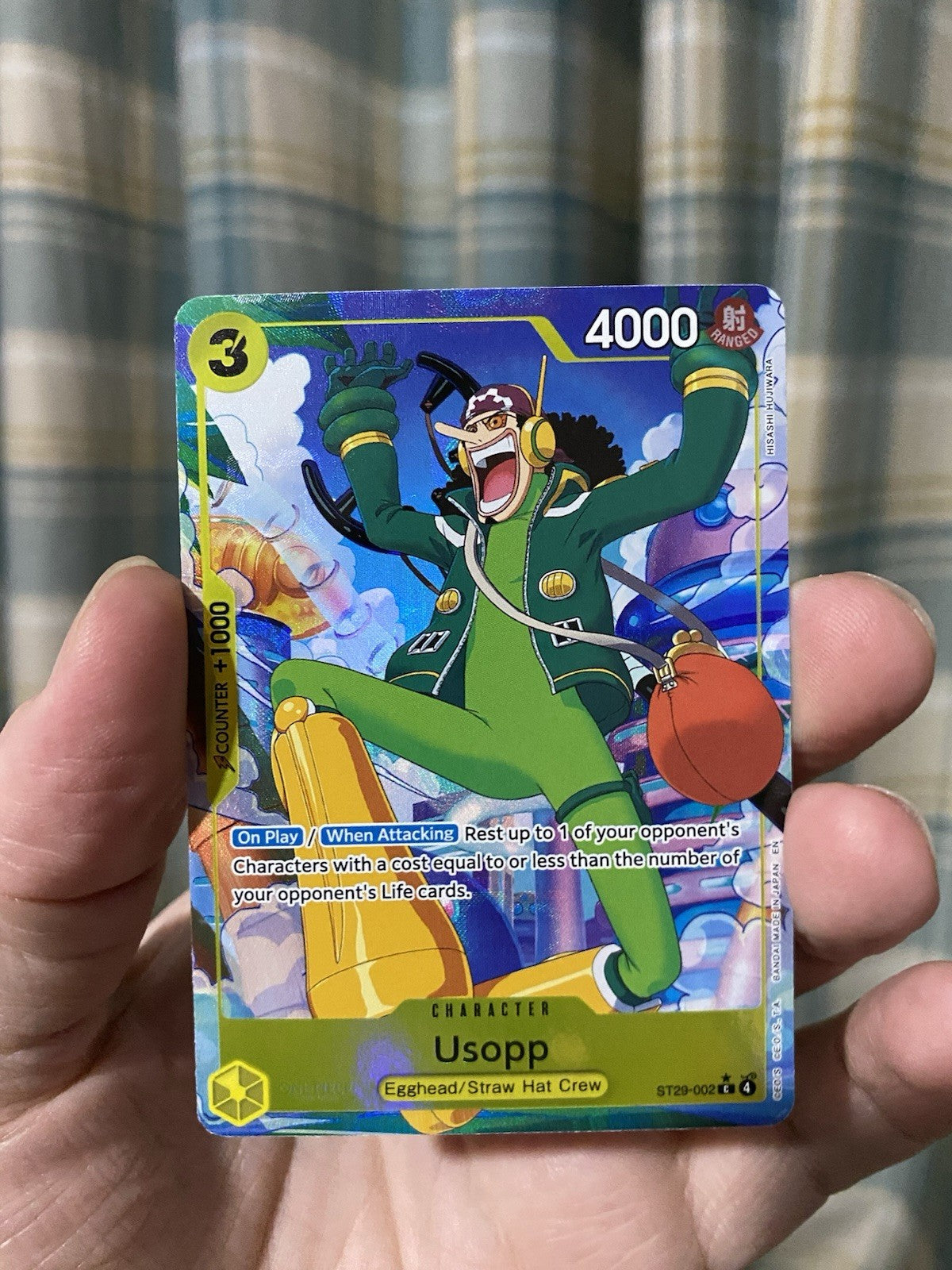 Usopp ST29-002 Parallel Alt Art Starter Deck Promo One Piece Card NM Rare!