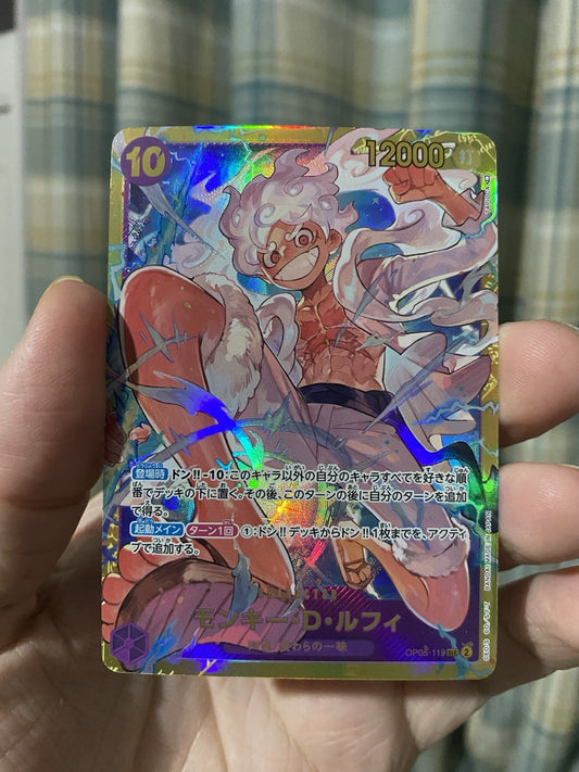 Monkey.D.Luffy OP05-119 SEC - One Piece TCG Japanese Card Near-Mint PEN SYMBOL!
