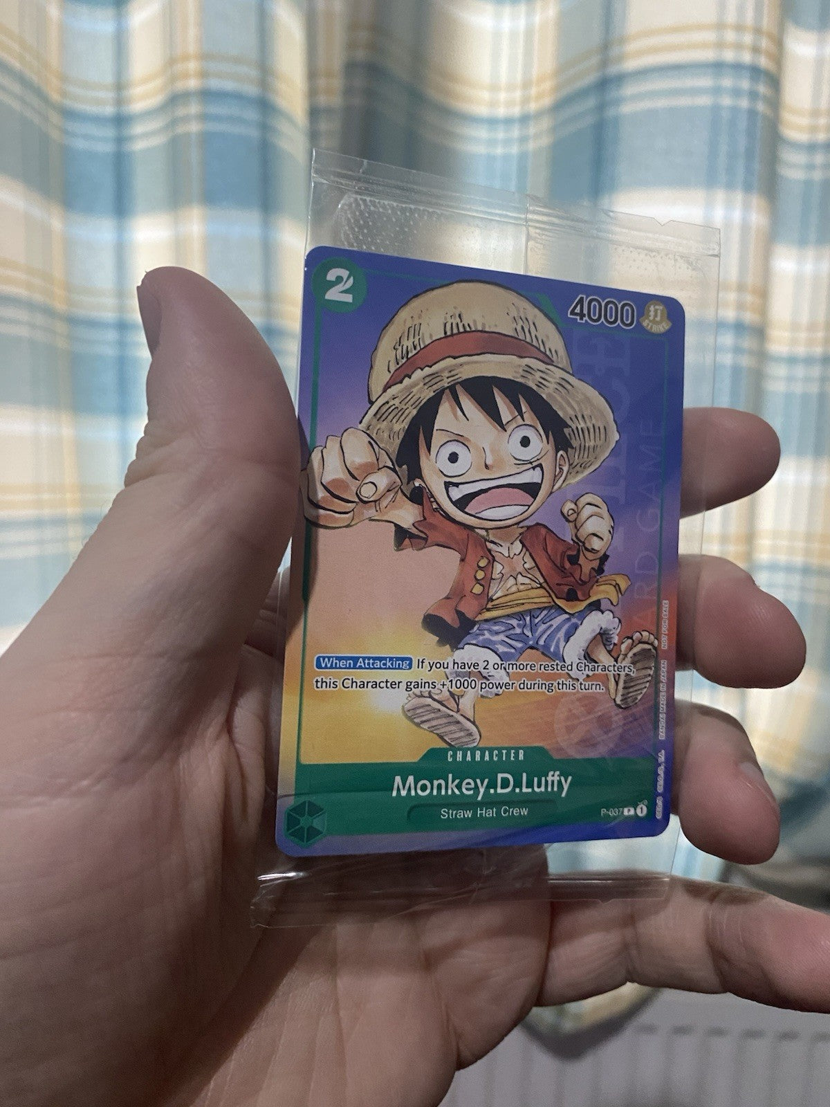 One Piece Card Game Monkey D. Luffy Anime Expo 2023 Promo P-037 Sealed Non Foil!
