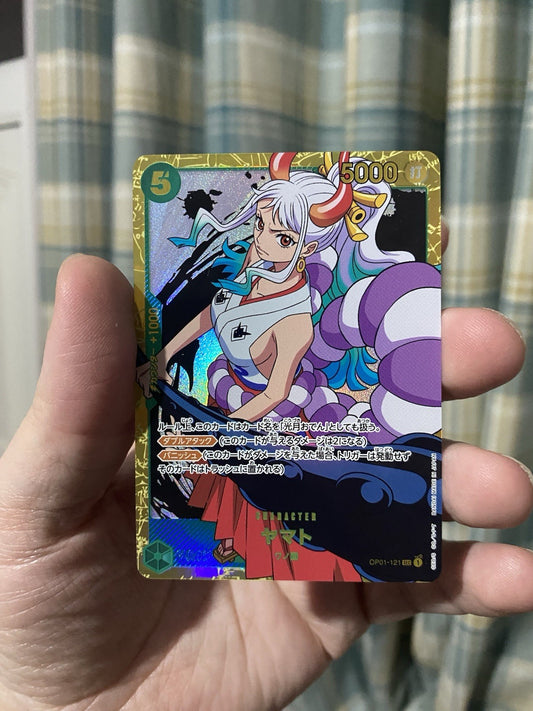 Yamato OP01-121 SEC - ROMANCE DAWN - ONE PIECE TCG Japanese NM! Foil Rare!