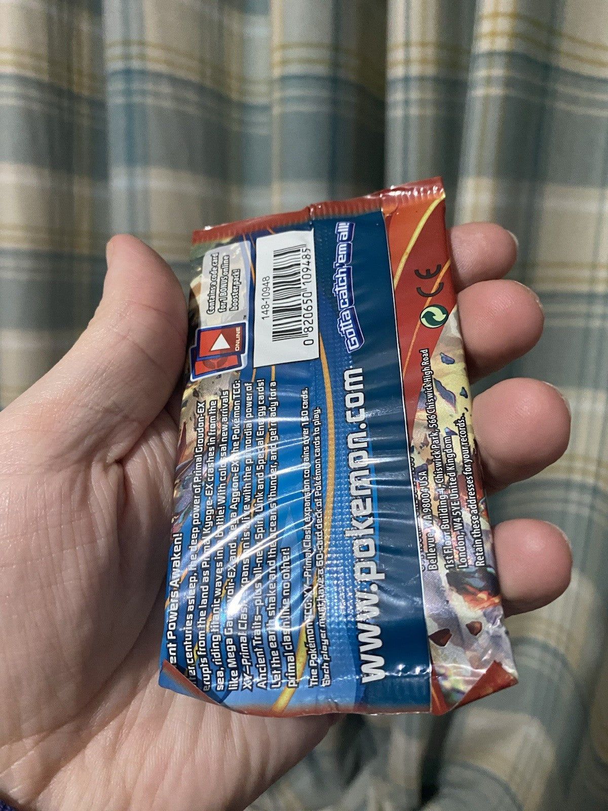 2015 Pokemon TCG XY Primal Clash Booster Pack Groudon Art! Factory Sealed! Rare!