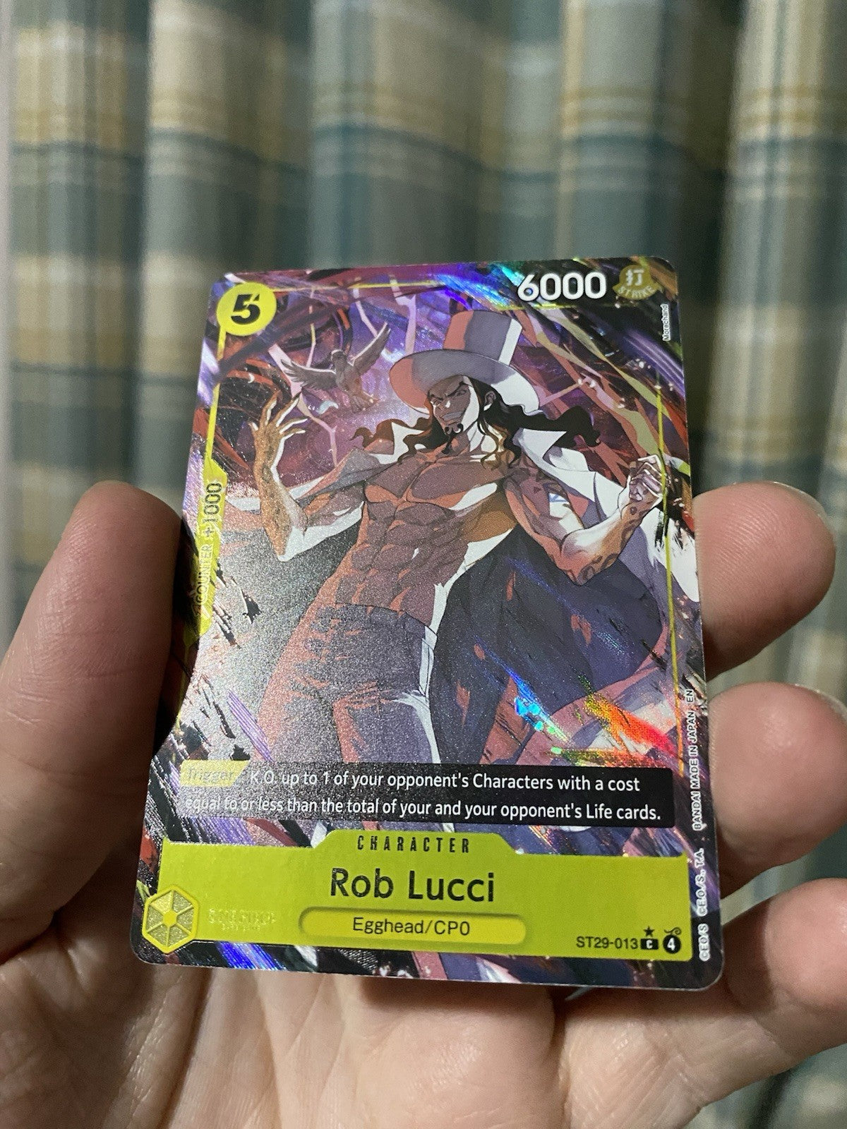 One Piece TCG Lucci ST29-013 Egghead Island Alt Art English NM Rare!