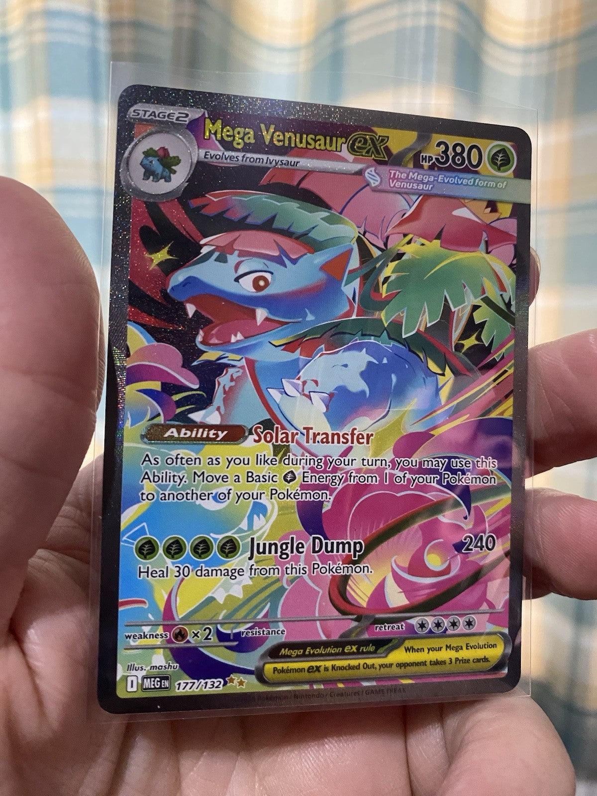 POKEMON MEGA VENUSAUR EX 177/132 SPECIAL ILLUSTRATION RARE MEG EVOLUTION! NEW!