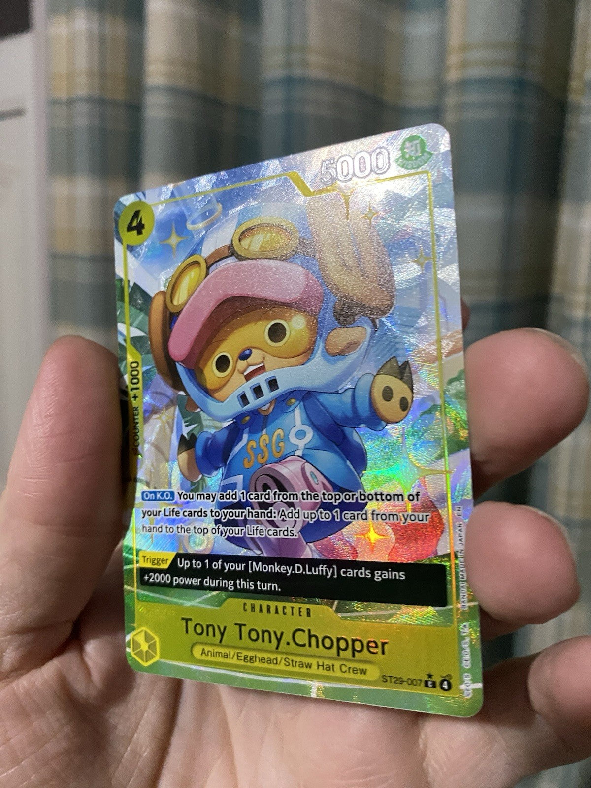One Piece TCG Tony Tony Chopper ST29-007 Alt Art Starter Deck 29 Egghead NM Card