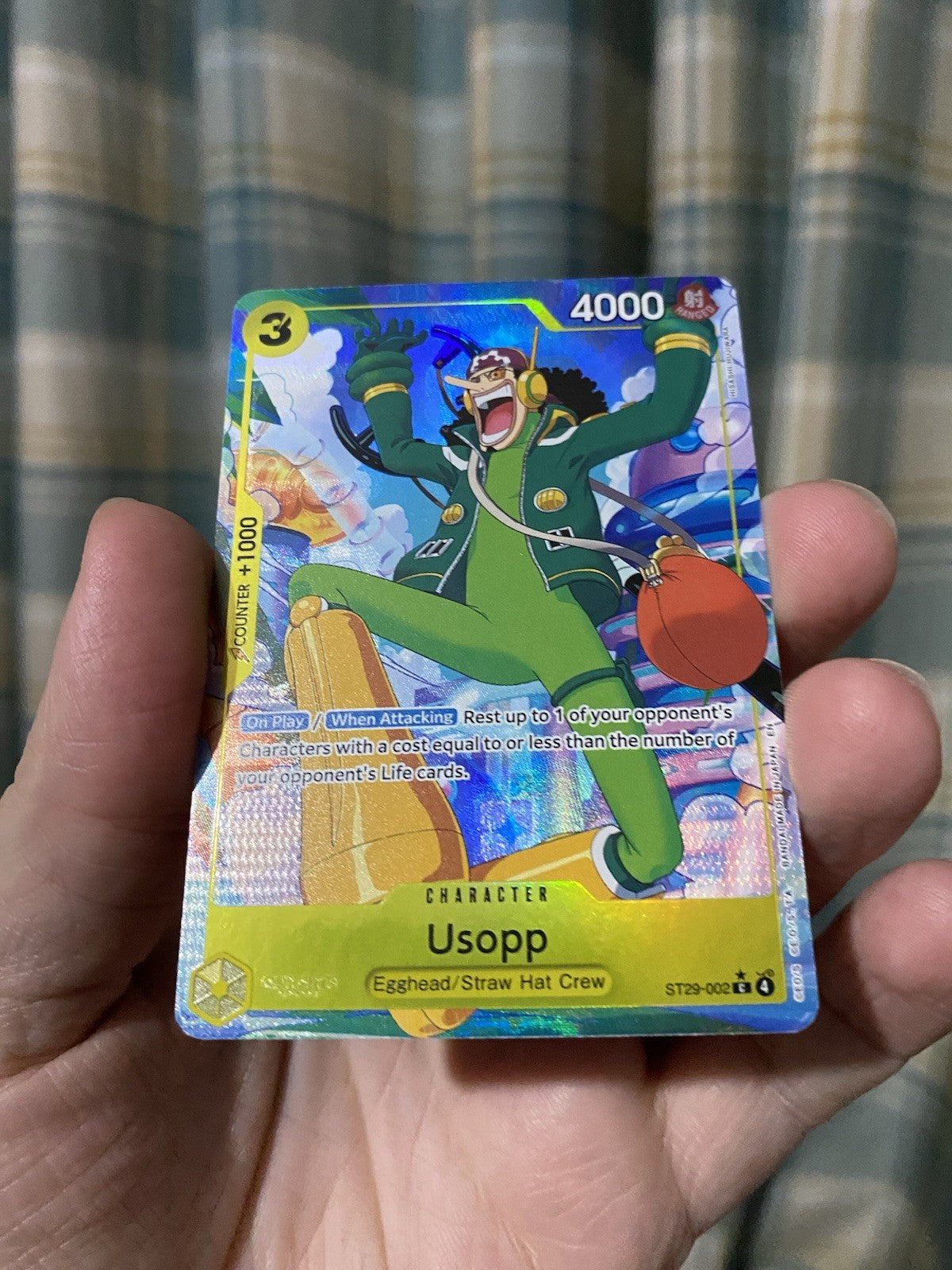 Usopp ST29-002 Parallel Alt Art Starter Deck Promo One Piece Card NM Rare!