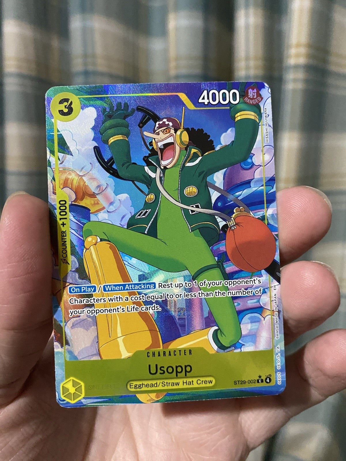 Usopp ST29-002 Parallel Alt Art Starter Deck Promo One Piece Card NM Rare!